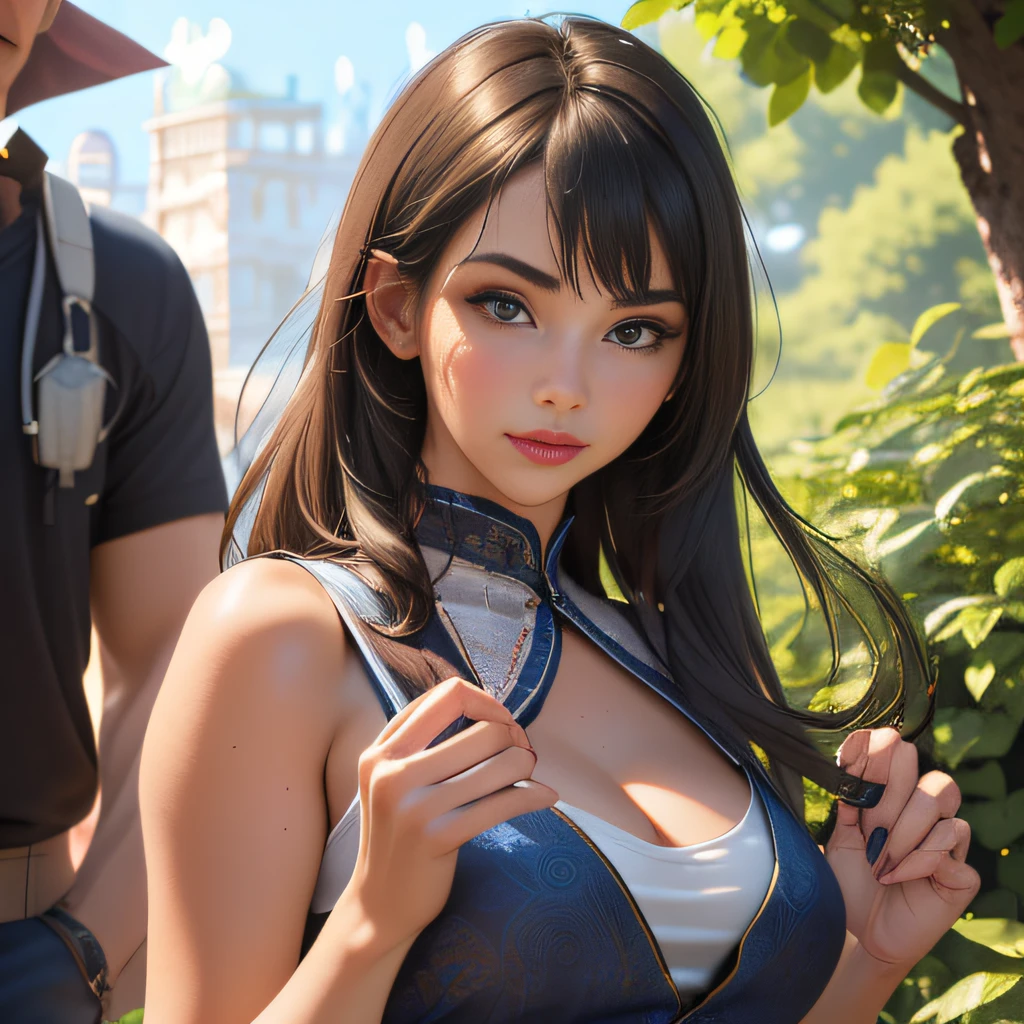 (Extremely detailed 8k wallpaper), (sfw:2), (photo:2), (soigne Beautiful girl:2), (Beautiful hands:1), (gives a lecture to friends:2), (hyper realistic:1), (highly detailed:1), (epic realistic:1), rim light, (maximum details:1), cozy, (fullbody:1), (looking at viewer:2), (Woman's Attractive Qualities:2), (Attractive Woman:2), (Attractive:2), Smile, Intelligence, Empathy, Gracefulness, Sense of Style, Fitness, Grooming, Optimism, (Sensitivity:2), Sincerity, Romantic Gestures, Playfulness, Fashion Sense, (Sensuality:2), Charm, Modesty, Thoughtfulness, (Femininity:1), Flirtatiousness, Warmth, (Physical attractiveness:2), A beautiful smile, A love of life, strength and power, vulnerability, curiosity, wonder, love, (nature background:2), kawaii, waifu, Beautiful breasts, (attractive body:2), (Beautiful body:2), Beautiful pose, attractive pose, (spread legs:1.0), hot pose, provocative pose, (demi-season clothes:1), (sexy black clothes:), (classic clothes:2), elegant clothes, (European clothes:2)