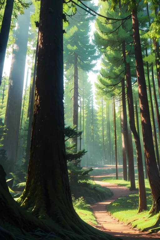 forest untouch, wide shot