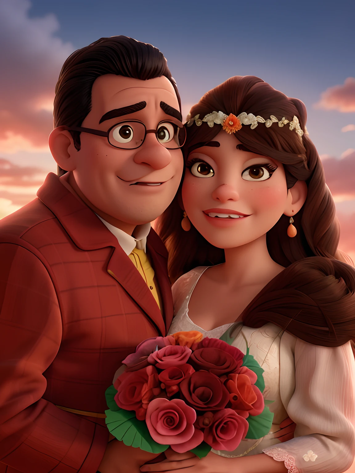 Noivos posando para uma foto em uma foto de casamento, foto do casamento, noiva e noivo, Bride Holding Bouquet Of Red Flowers, imagem de qualidade muito alta, imagem de perfil, 1614572159, Luis Nieves Sr., Fotografia tirada em 2 0 2 0, Lorena Avarez, Karla Ortiz, Jose Miguel Romano Francisca, Alanis Guillen, foto do perfil estilo Disney pixar