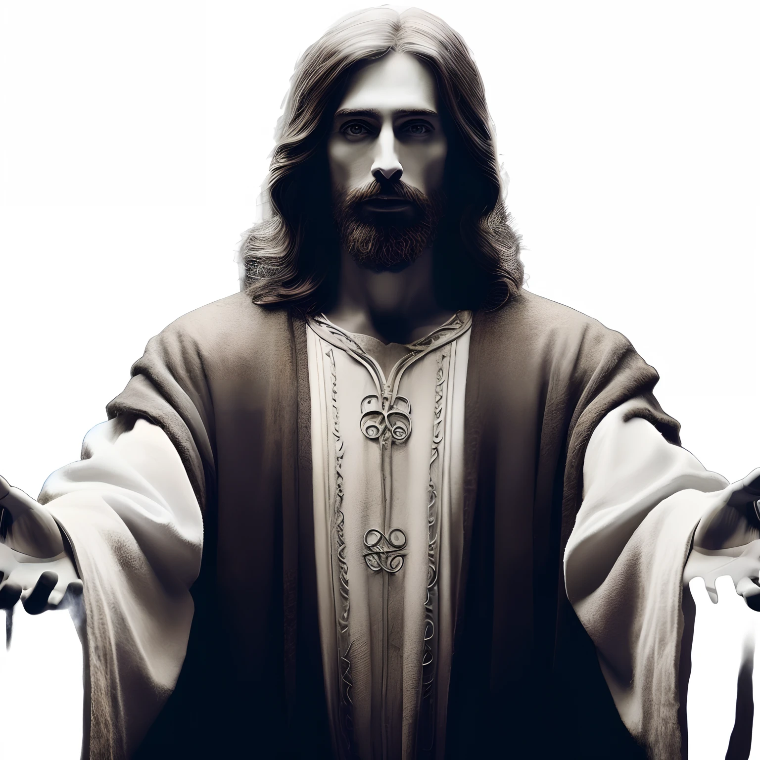 imagem arafed de um homem com barba e manto, Tron legado Jesus Cristo, Tron legado Jesus, Jesus Negro, Jesus Cristo, Jesus Cristo em Mass Effect, Jesus, Cyberpunk Jesus Cristo, Jesus Gigachad, rosto de Jesus, jesus of nazareth, Vestido como Jesus Cristo, Jesus Ninja, Jesus Cristo Fumando um Blunt, Retrato de Jesus Cristo