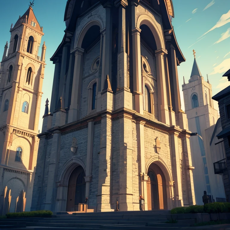the city of Inalta rises majestically against the western sky, its tall towers with large bells heralding the end of another day. Cutaway bell