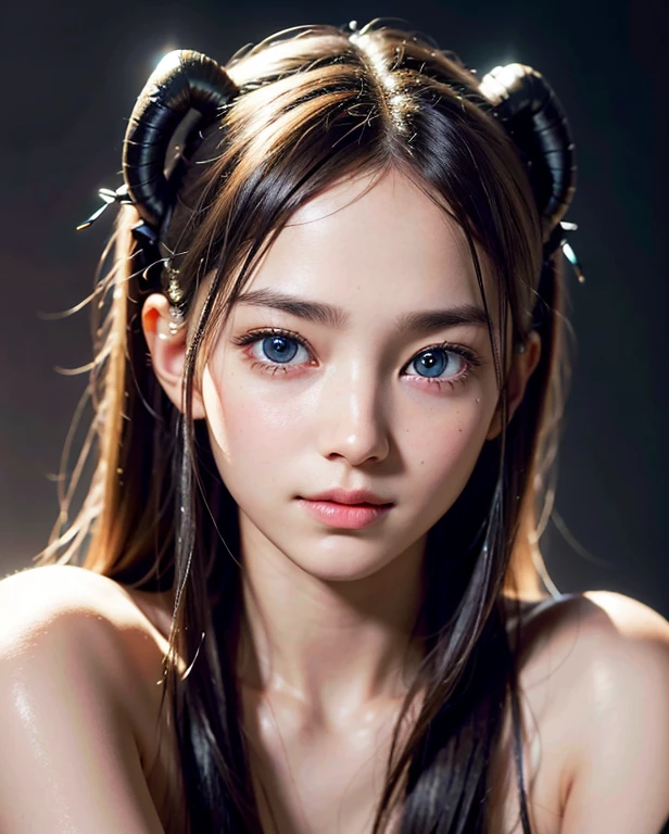 1girl , Half up-half down haircut, demon wings,-,
(realistic, photo-realistic:1.37),(8k, RAW photo, best quality, masterpiece:1.2), cute, ultra-detailed,heart-shaped pupils,physically-based rendering, ultra high res, looking at viewer,photorealistic,realistic, solo, photorealistic, best quality,extremely detailed face,extremely detailed eyes and face, beautiful detailed eyes,absurdres, incredibly absurdres,haunting smile,childish looks, best quality, masterpiece, portrait, a photography of a beautiful girl, detailed face, pov, (((depth of field))), pale and lustrous skin, (flat chest), neon glow, random background,