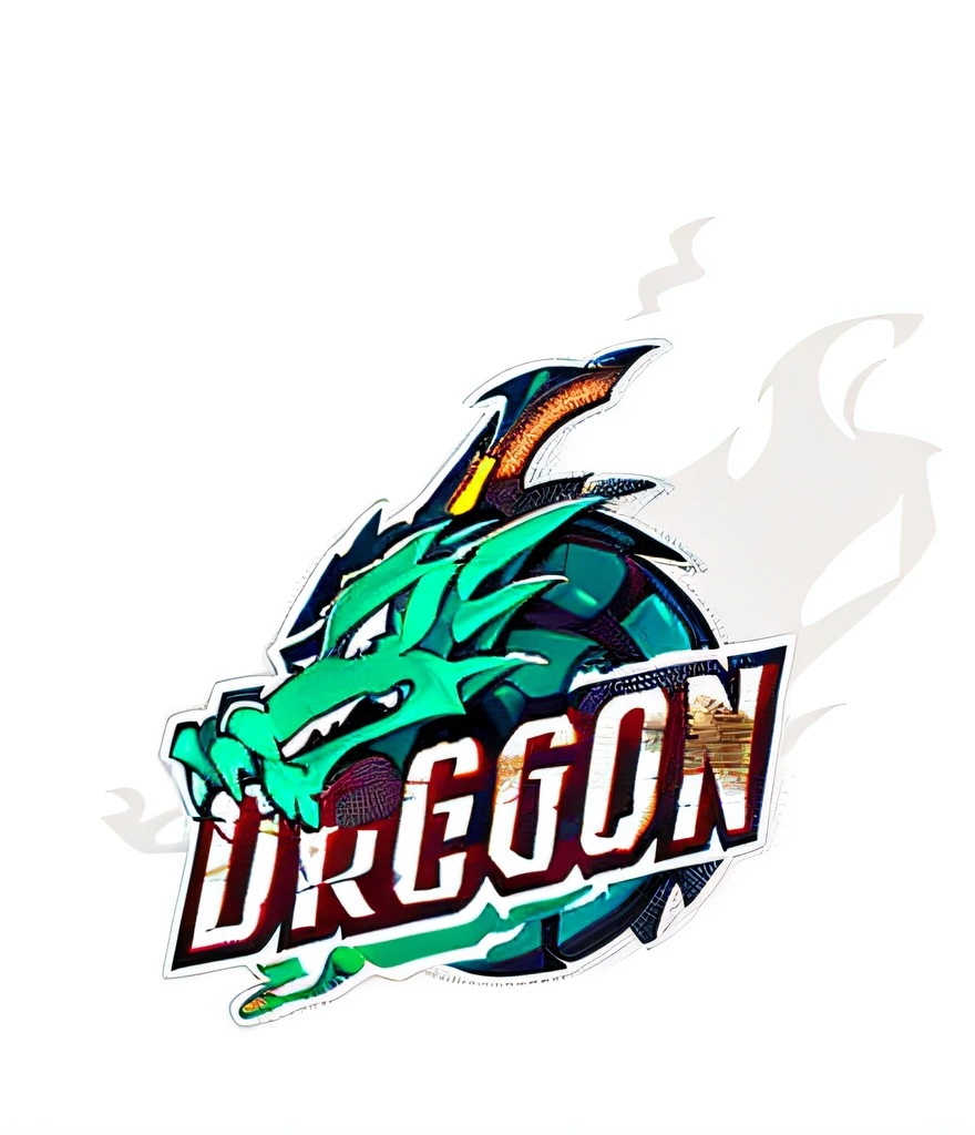 G logo sports with red and black color in ring and crown on top and little fire Dragon on background logo