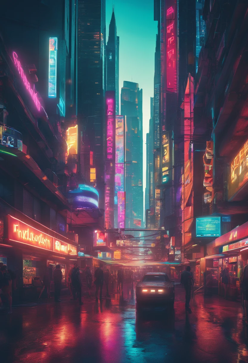 (best quality,4k,8k,highres,masterpiece:1.2),ultra-detailed,(realistic,photorealistic,photo-realistic:1.37),bright blue neon cyberpunk city,cityscape,night scene,glowing,modern architecture,skyscrapers,reflection,hovering cars,futuristic atmosphere,vibrant colors,dystopian,high-tech,urban life,active street,neon lights,light trails,sleek design,electricity,technology,pulsating energy,people wearing futuristic outfits,glass windows,metallic surfaces,shadows and highlights,depth of field,urban decay,gritty,exciting,fast-paced,streets filled with life,blurred motion,electronic billboards,traffic,steam rising from vents,rain-soaked roads,skylines,secret alleyways,underground hideouts,raintech umbrellas,night markets,hidden identities, bustling crowds, cipher codes, artificial intelligence, nocturnal ambiance, immersive experience, mysterious atmosphere, cybernetic enhancements, holographic displays, transmission towers, virtual reality integration, augmented reality advertisements, panoramic view, urban exploration.
