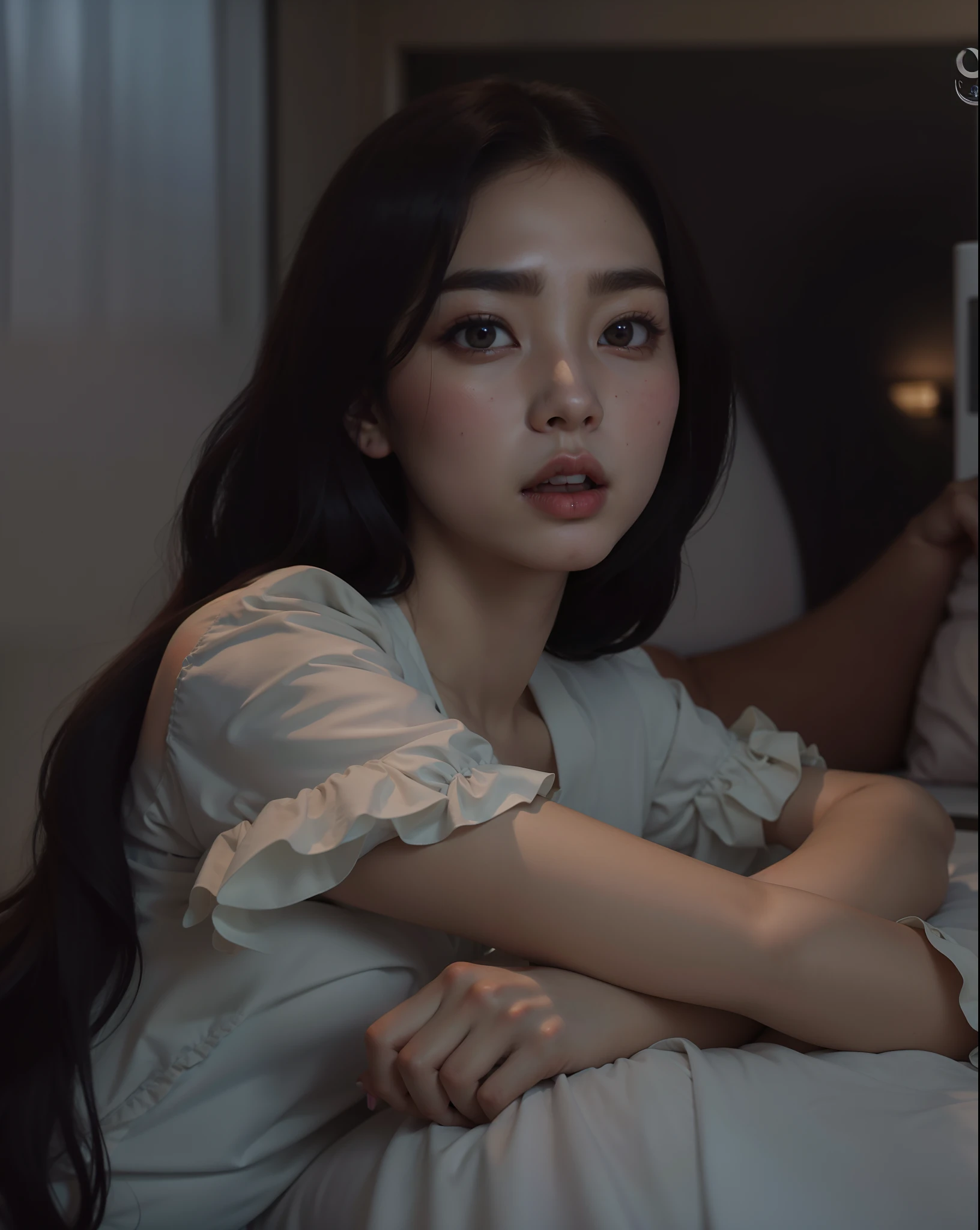 Araffe woman sitting on bed with a hair dryer in her hand, jennie blackpink, jossi do blackpink, Jaeyeon Nam, Retrato de Jossi de Blackpink, Artista coreano, foto retrato suave 8 k, a still of an ethereal, Jovem Anjo Wan, Jinyoung Canela, filme ainda de um cansado, iu lee ji-eun as a super villain