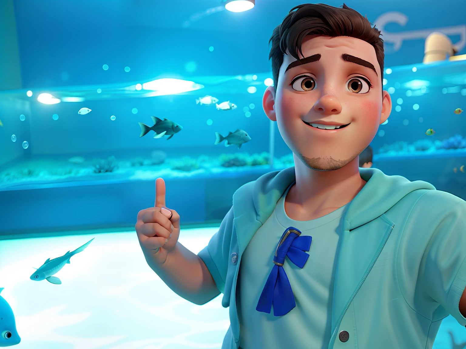 Boy in Rio Aquarium