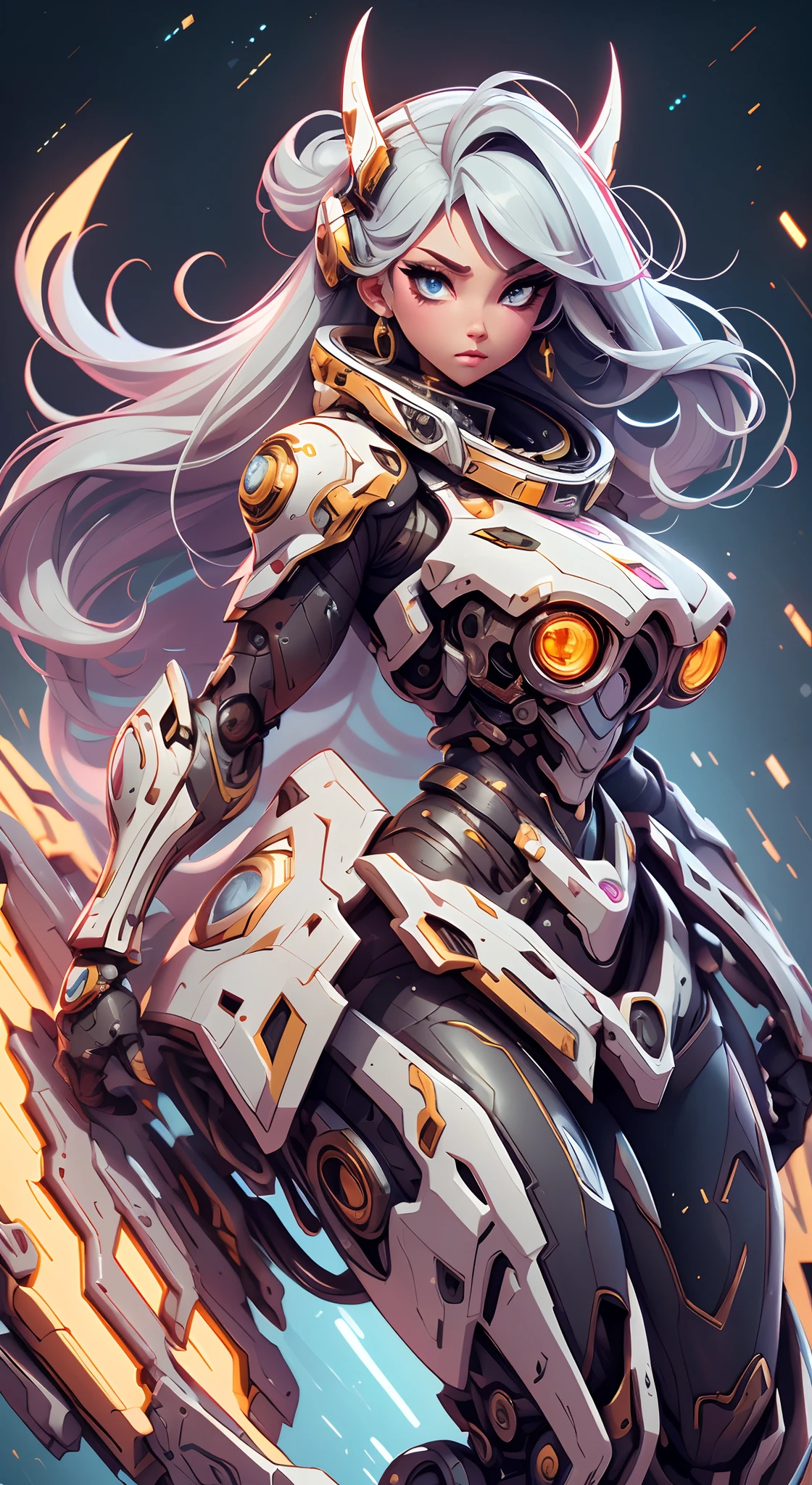 (Detailed illustrations,Very detailed and detailed drawing,delicated lines，slow, fast, fast, fast, fast,realistic texture expression),[Color tressed main line],(Space battlefield [Space Mobile Fortress]),[独奏],Hentai (((anime) BIONICGirl) Beauty 15 years old ((musculous) [plump])) (Astronaut robot) [Space Marine Corps Military [Massin Bowdy]],Bullets with javelins [[Firearms, Machine guns, bazooka] Saber rifles ][[Rocket pack]],Zero gravity frontier,intaglio [[White Devil] [Outer space operations]] Battle damage,[retro-futuristic],(Intricate and beautiful decoration [Dense detail]),(Fine and beautiful skin expression [Transparency]),[Perfect eye details (Every detail of the iris is beautifully painted)[Jewel-like eyes]],[long and beautiful lashes],[The hair is beautifully painted [More about beautiful and shiny hair]],(Perfect hand details [Beautiful Finger，There are no glitches [Beautiful nails]]),(Perfect anatomy (perfectly proportioned)) [[Full body like]],[[Design built to the highest level]][Ideal color coordination(Accurate simulation of light-material interactions)],(high high quality,[Precise detail] A high resolution,(detaileds,high detal)),[Visual art that conveys a sense of narrative].