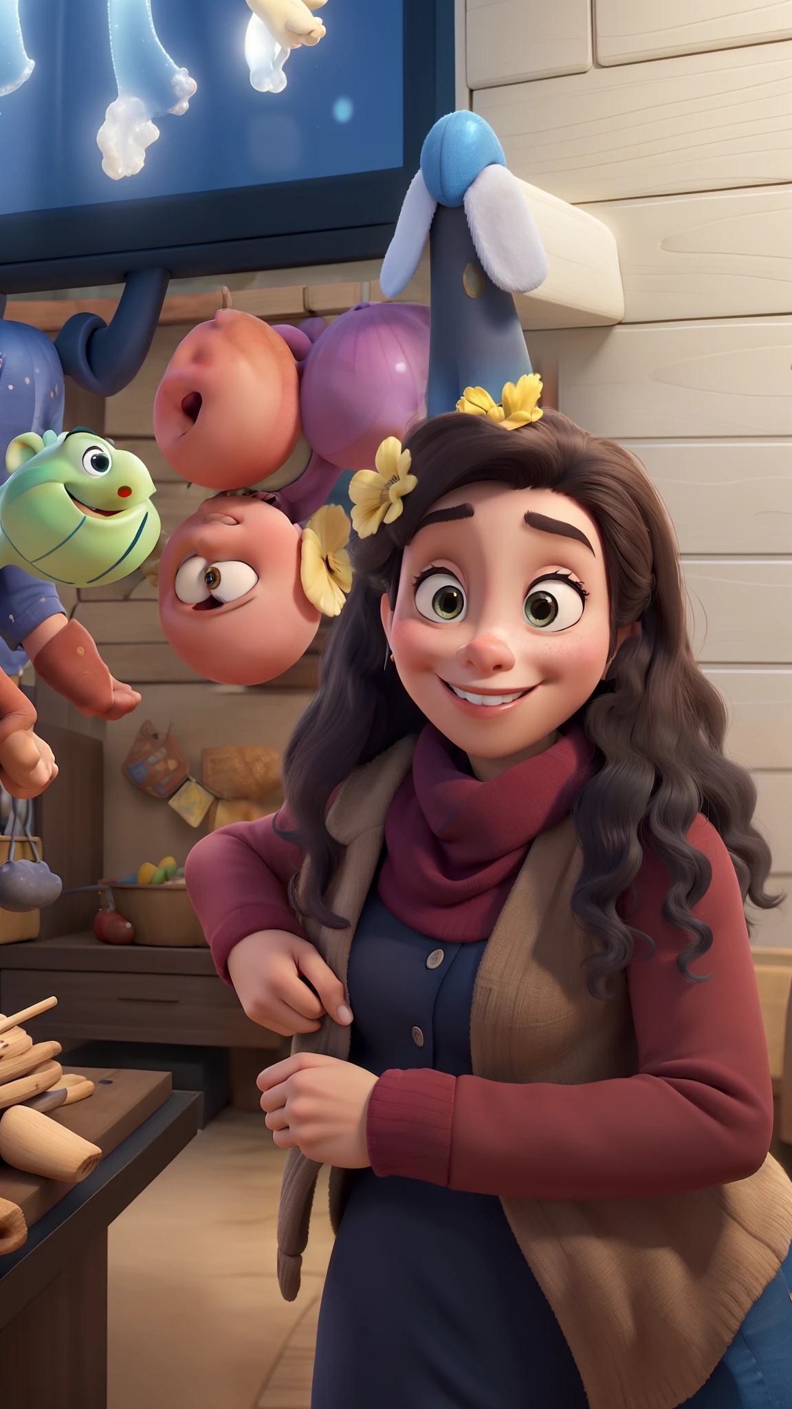 Obra-prima, de melhor qualidade, imagem no estilo disney pixar cartoon