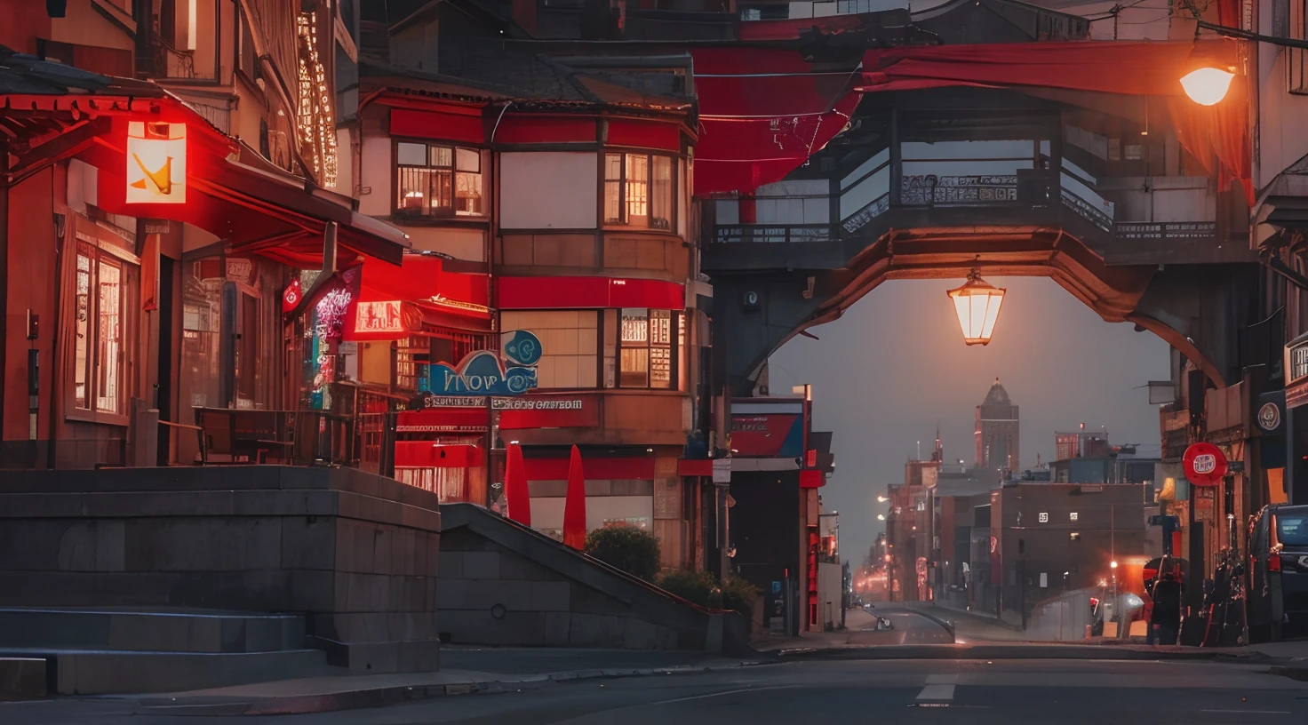 Beautiful city realistic