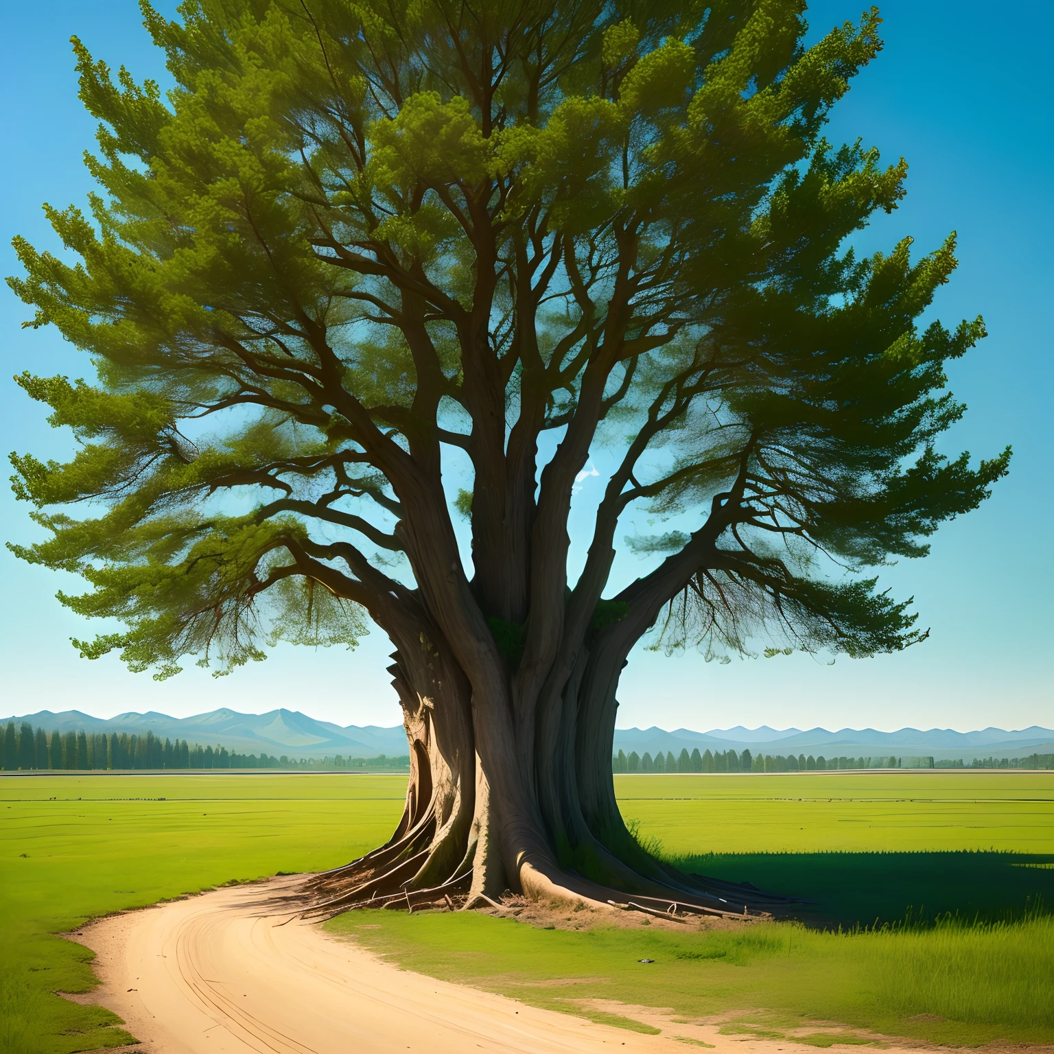 Tree in the middle of nowhere