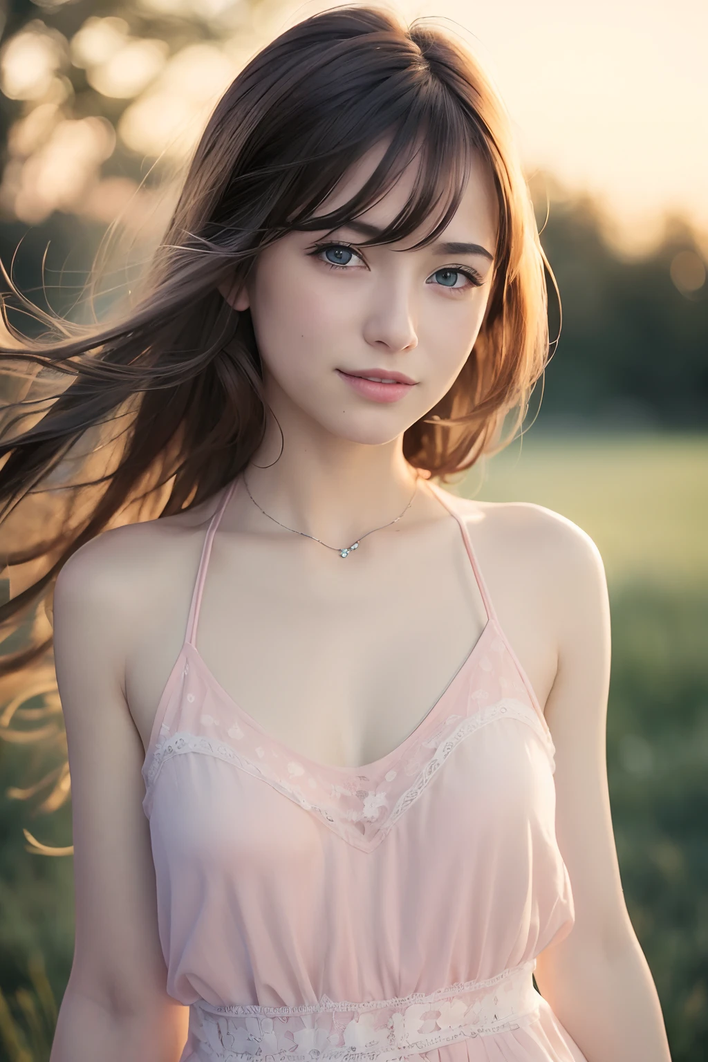 NSFW. hyper photorealistic, cute peasant woman, in small European village, (18 years), (detailed face and eyes) full body portrait, (extremely sexy), Masterpiece, pleasure, nudist, small breasts, expression enjoyment, idyllic aura, medieval environment, cinematic lighting, ginger detailed hair, little smile, freckles, fine facial traits, Slim physique, (depth of field), cinematic, big weird eyes