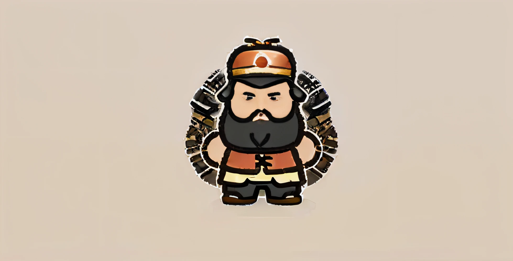 Refer to the style of this image,Help me generate the image of Zhang Fei in the Three Kingdoms