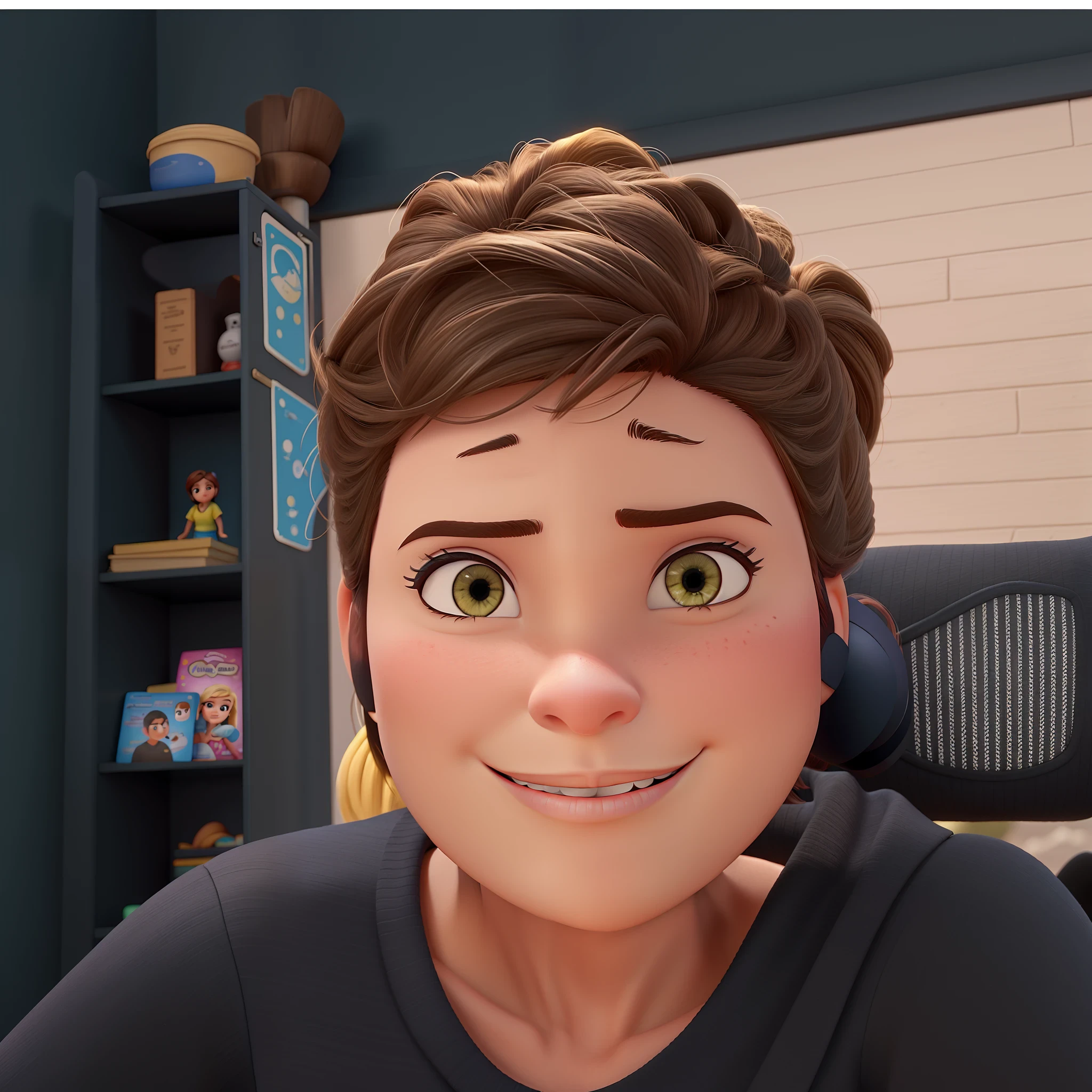 Uma mulher estilo disney pixar, alta qualidade, melhor qualidade