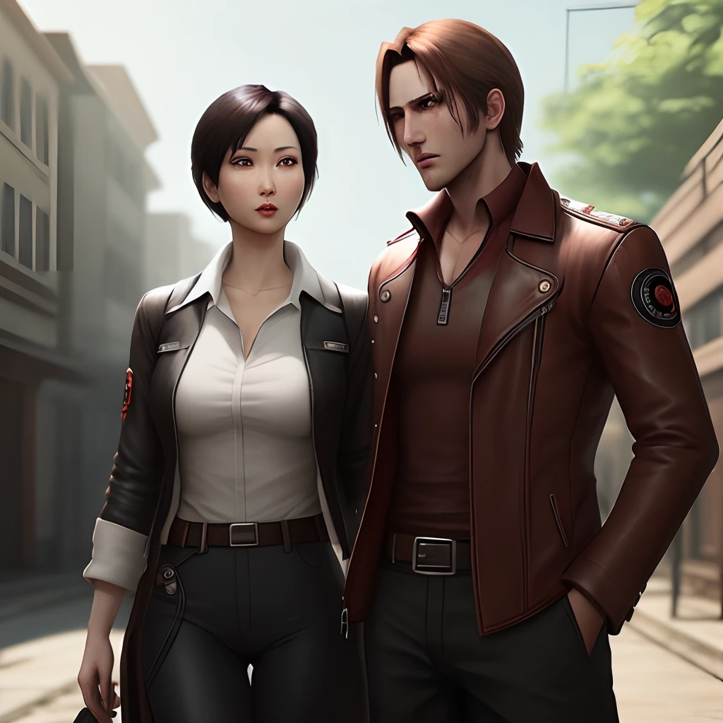 Ada Wong and Leon Kennedy
