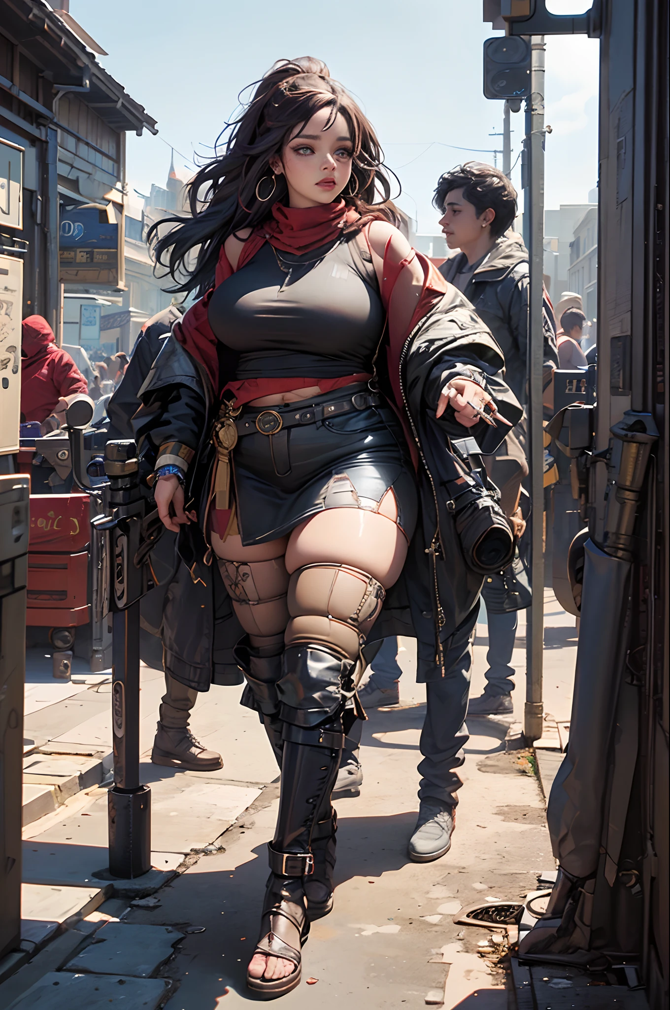 Plus size puerto rican girl with piercings in disney movie titled “JOSS”
