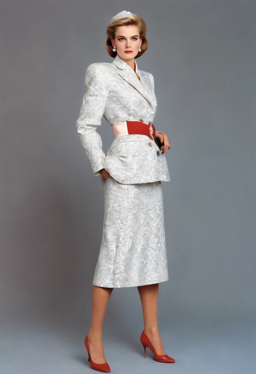 1980s style, Princess Grace's day dresses and skirt suits updated for the late 1980's with influences from Royal Ascot and Princess Diana's royal wardrobe