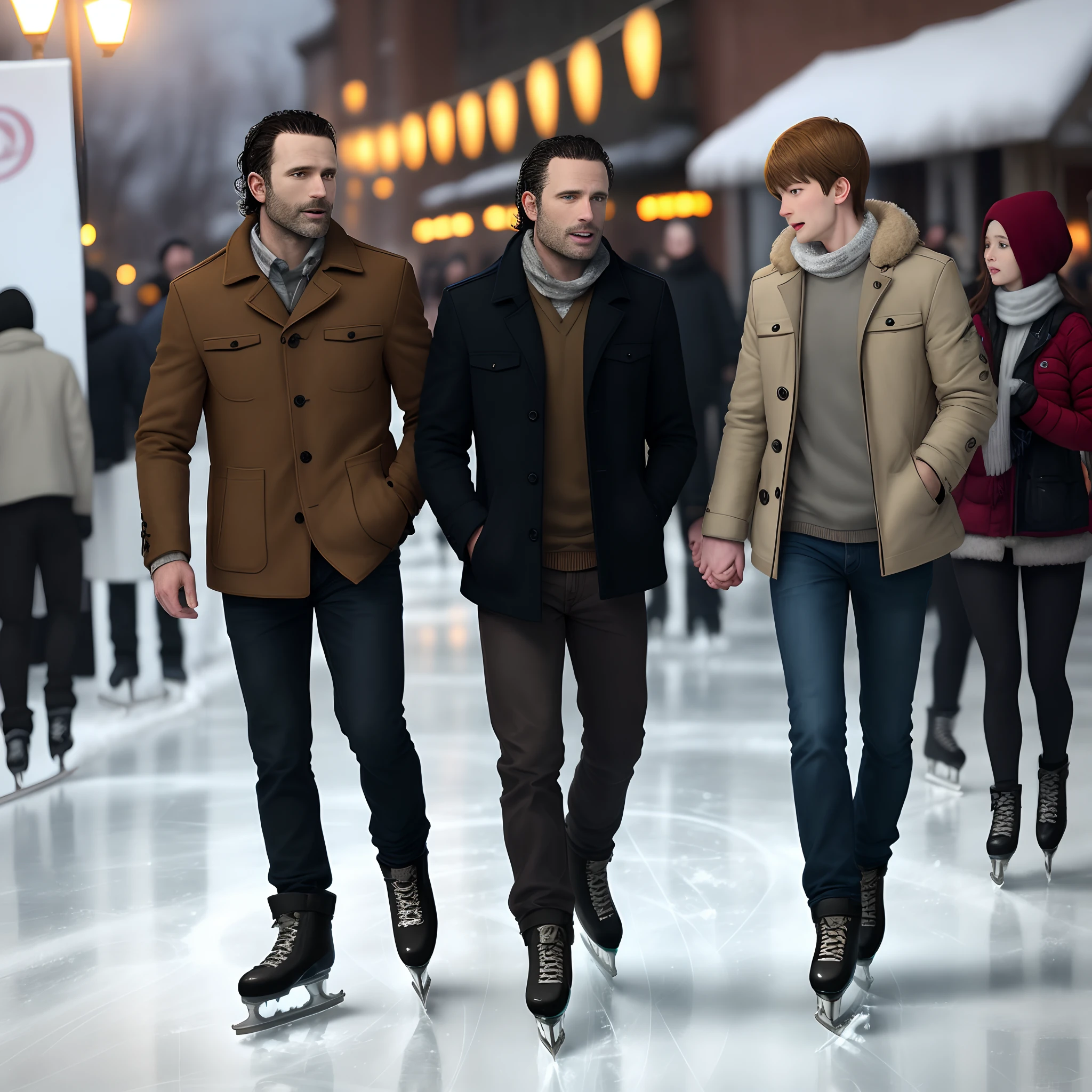 rick grimes ice skating with light yagami