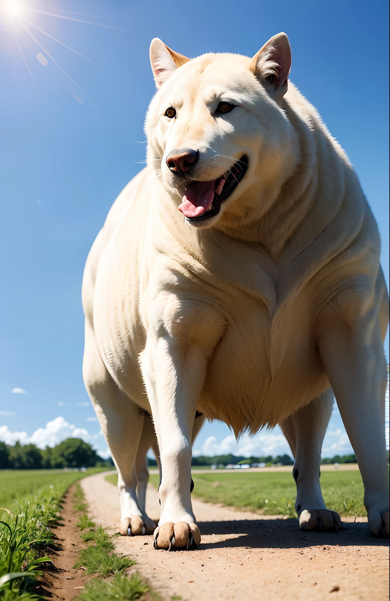 solo focus, 1femle, female, (feral husky:1.6), girly, long hair, (hyper hips:1.4), (hyper pussy:1.2 ), detailed crotch, pussy , laughing, masterpiece, best quality, photorealistic, hyperrealistic, ultra detailed, detailed eyes, accurate eyes,, detailed background, photo background, digital drawing (artwork), girly, bedroom eyes, breeding request, giant, (giant:1.9), (macro:1.6), (outside hillside:1.6), nude, (feminine body),huge nipple, (showing off pussy), puffy nipple,lactating,(gaping pussy),showing off pussy,hyper pregnant,(all_fours:1.4),anus,cum, (pov backside)