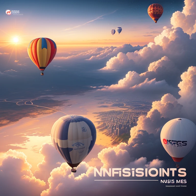 NCS Records music cover(With NCS logo):Planes，hot air balloon，Cloud open sunrise