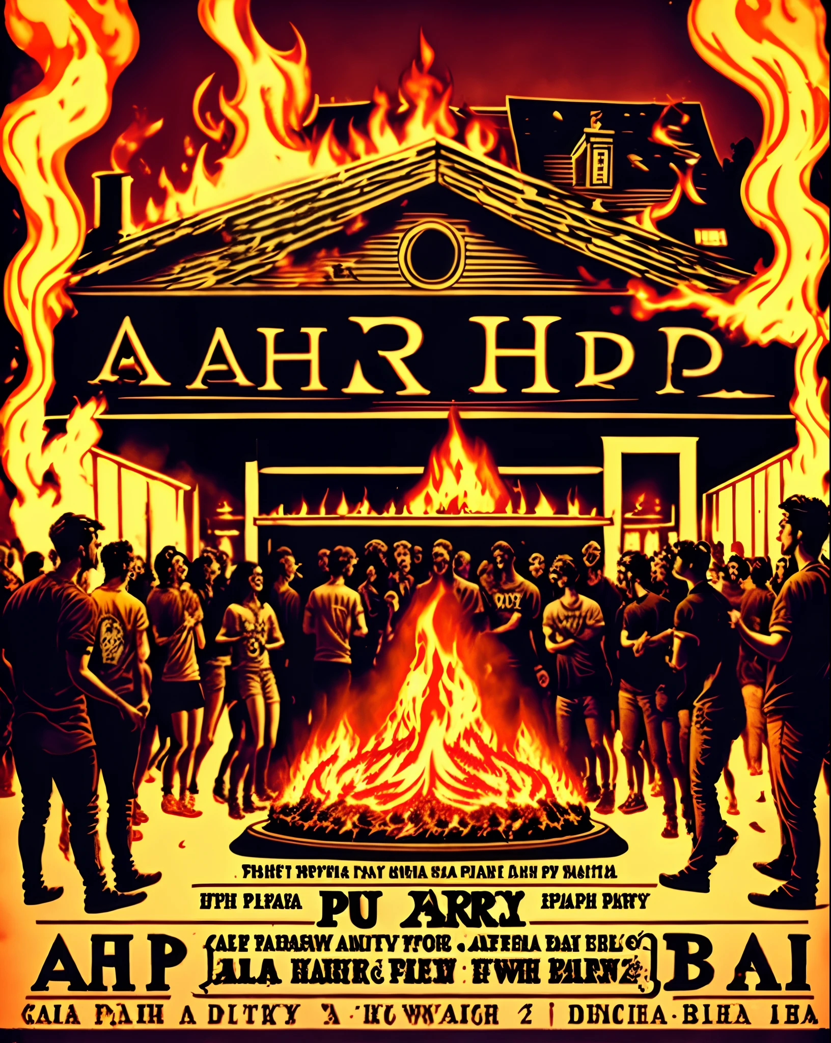 Alpha Delta Phi Barn Burner Party Poster