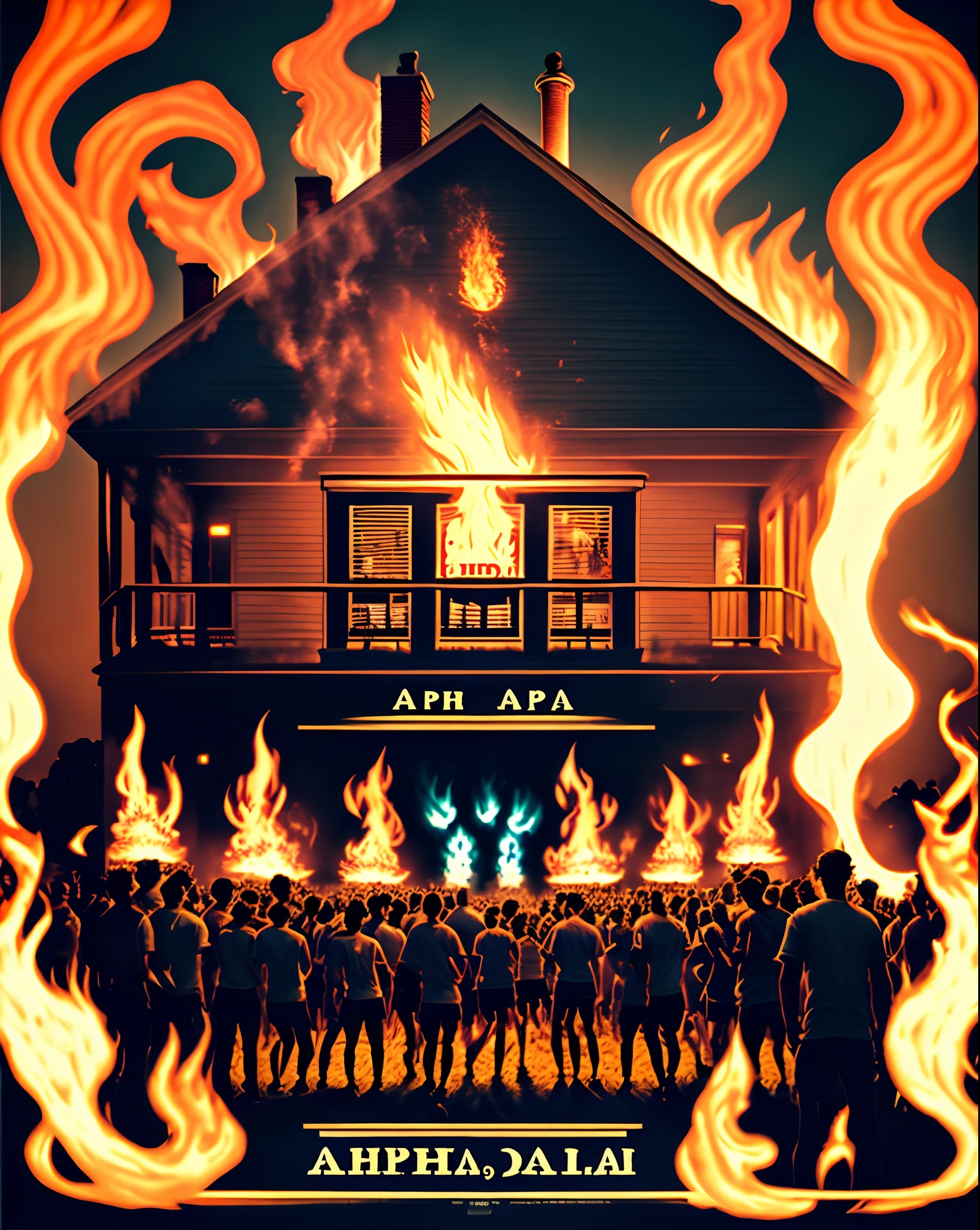 Alpha Delta Phi Barn Burner Party Poster