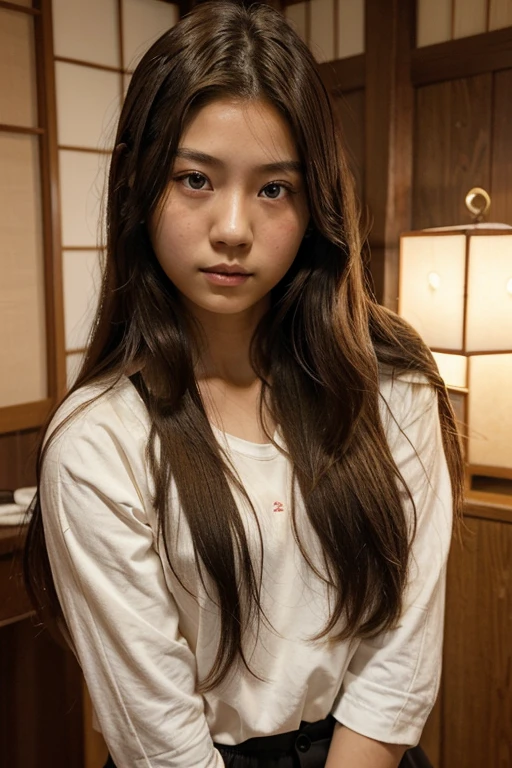 (1 girls , long hair, japanese, Eyes are brown,