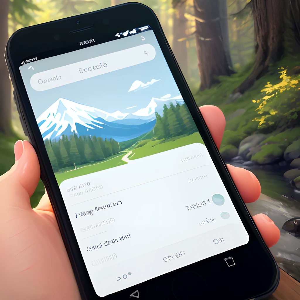 A 128x128px, high resolution, illustrated app icon for an app that plays relaxing nature sounds