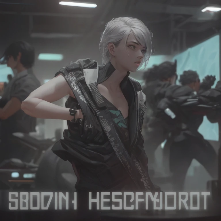 ((La mejor calidad)), ((obra maestra)), (muy detallado:1.3), ...............................................................................................................................................3D, Beautiful (cyberpunk:1.3) Mujer hacker, peinado corto,pelo corto, Volver al visor, cabello grueso, Terminal de ordenador operativo, Pantalla montada en la cabeza, computer server, Pantalla LCD, fiber optic cable, Logotipo de la empresa, HDR (High Dymanic Range), Trazado de rayos, NVIDIA RTX, Super resolution, Irreal 5, Subsoil Scatter, Textura PBR, Post-procesamiento, Anisotropic filtering, profundidad de campo, maximum sharpness and sharpness, Texturas multicapa, Albedo y Highlight Maps, Sombreado de superficies, Accurate simulation of light-material interactions, proporciones perfectas, Renderizado de octanaje, duotone lighting, ISO bajo, balance de blancos, Regla de los tercios, amplia apertura, 8K RAW, efficient sub-pixels, sub-pixel convolution, glow particles, dynamic  pose
