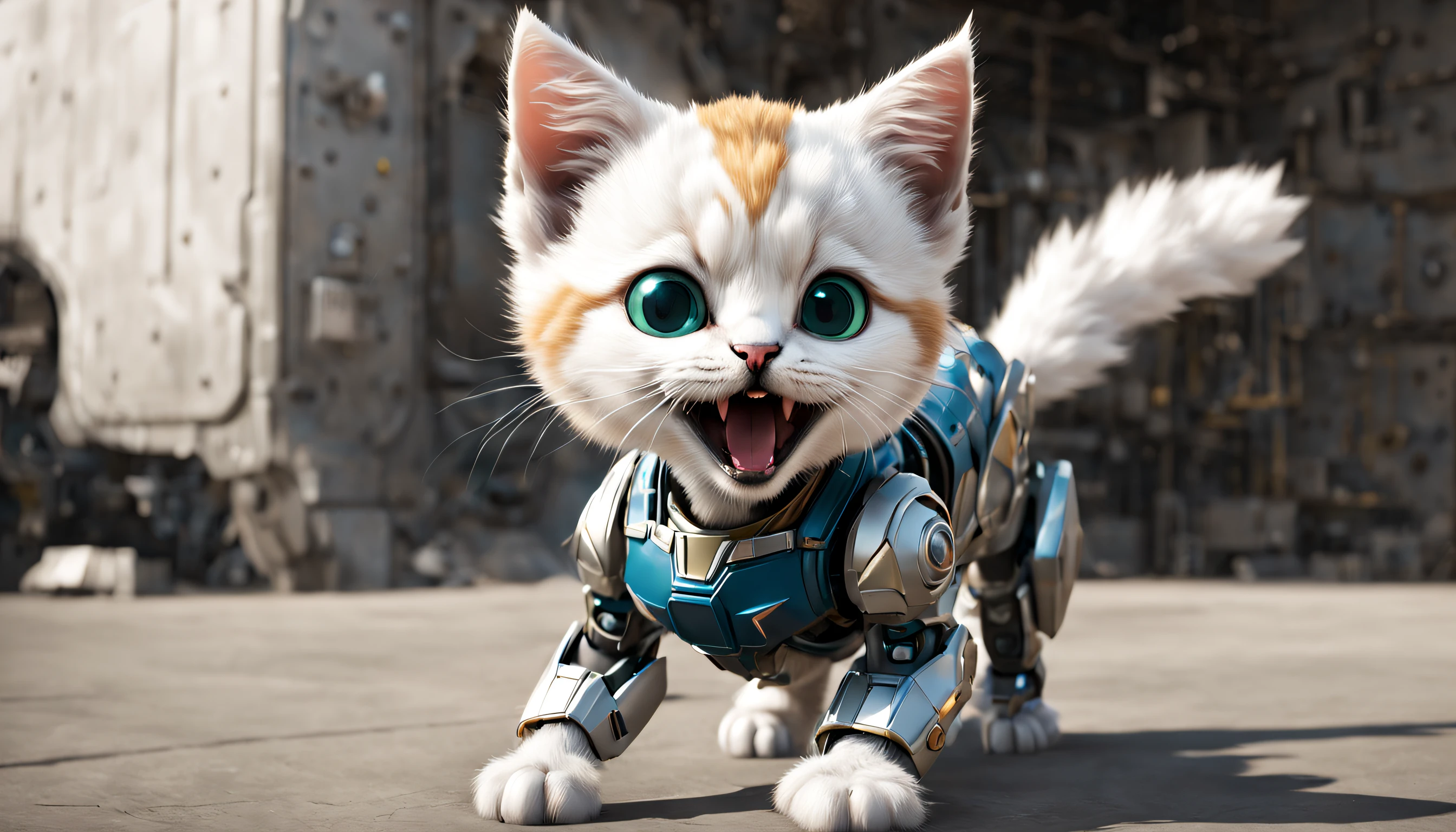 Goose from the 2019 superhero film Captain Marvel taking the form of an adorable kitten mecha. She is a super natural extra terrestrial known as a Flerken. They have the ability to flex their tongues out and eat things 10 times bigger than they.