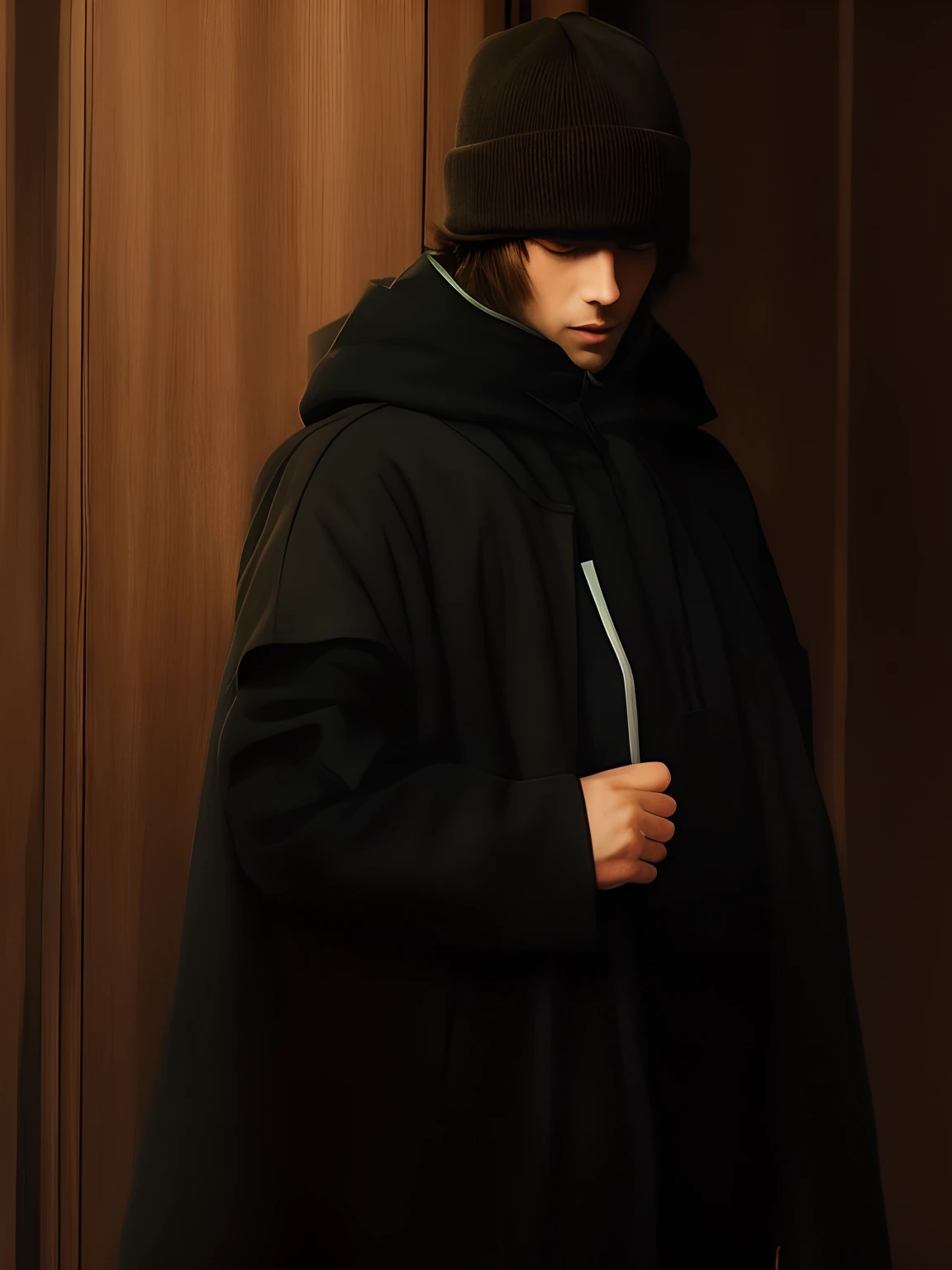 Blur the background of the character,The characters remain the same