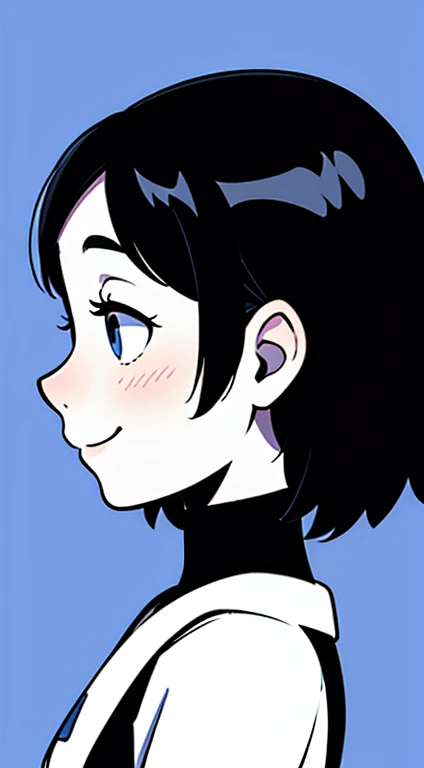 teens girl,ssmile,profile,Contrast background