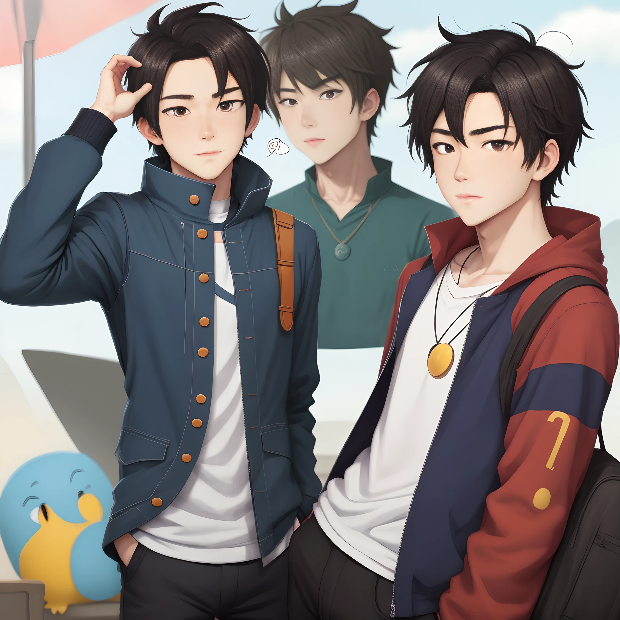 Duolingo as an anime boy