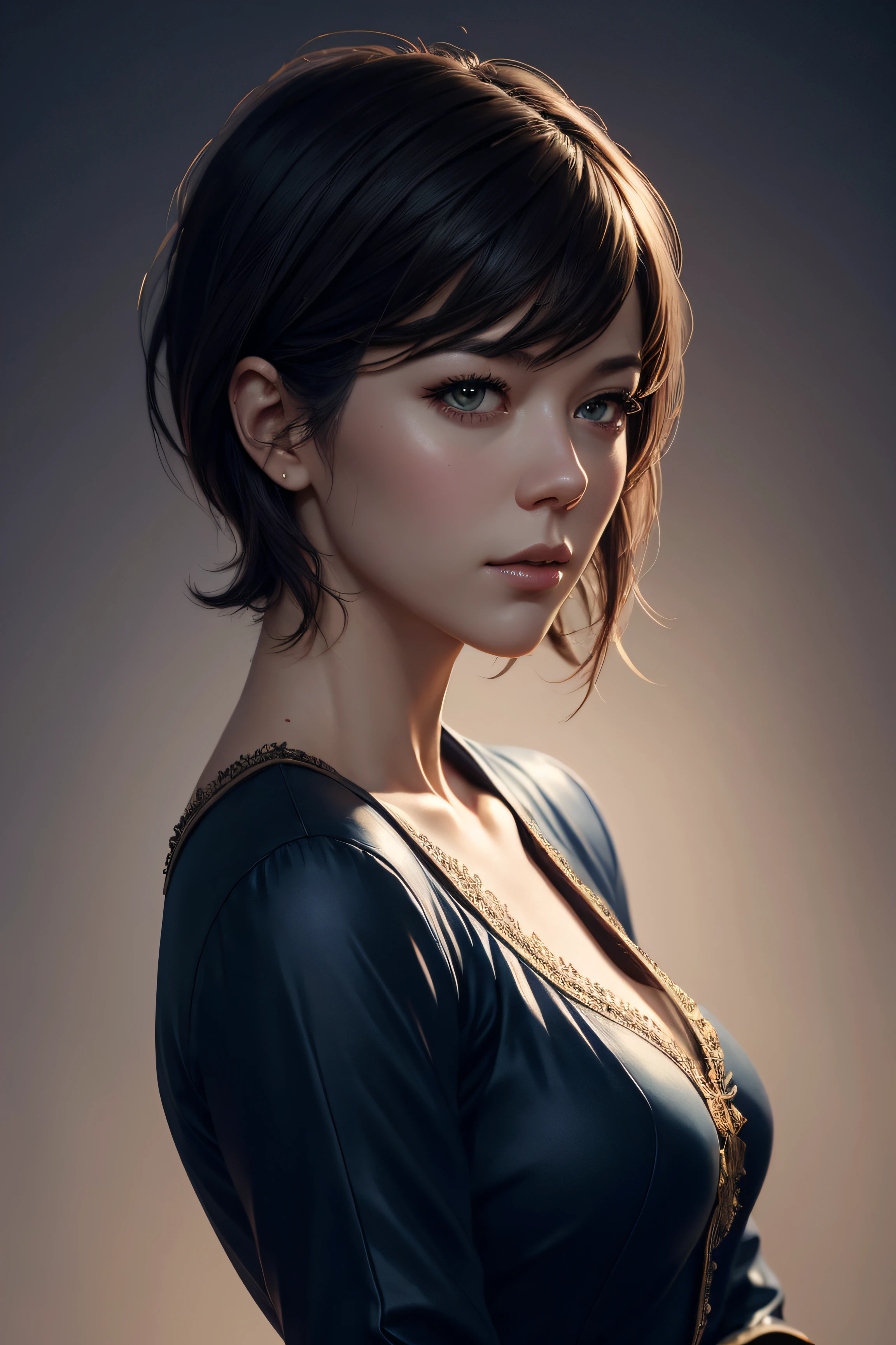 Mary Elizabeth Winstead, wearingelegant nurse sexy clothes, character portrait, 4 9 9 0 s, short hair, intricate, elegant, highly detailed, digital painting, artstation, concept art, smooth, sharp focus, illustration, art by wlop, charlie bowater and alexandra fomina