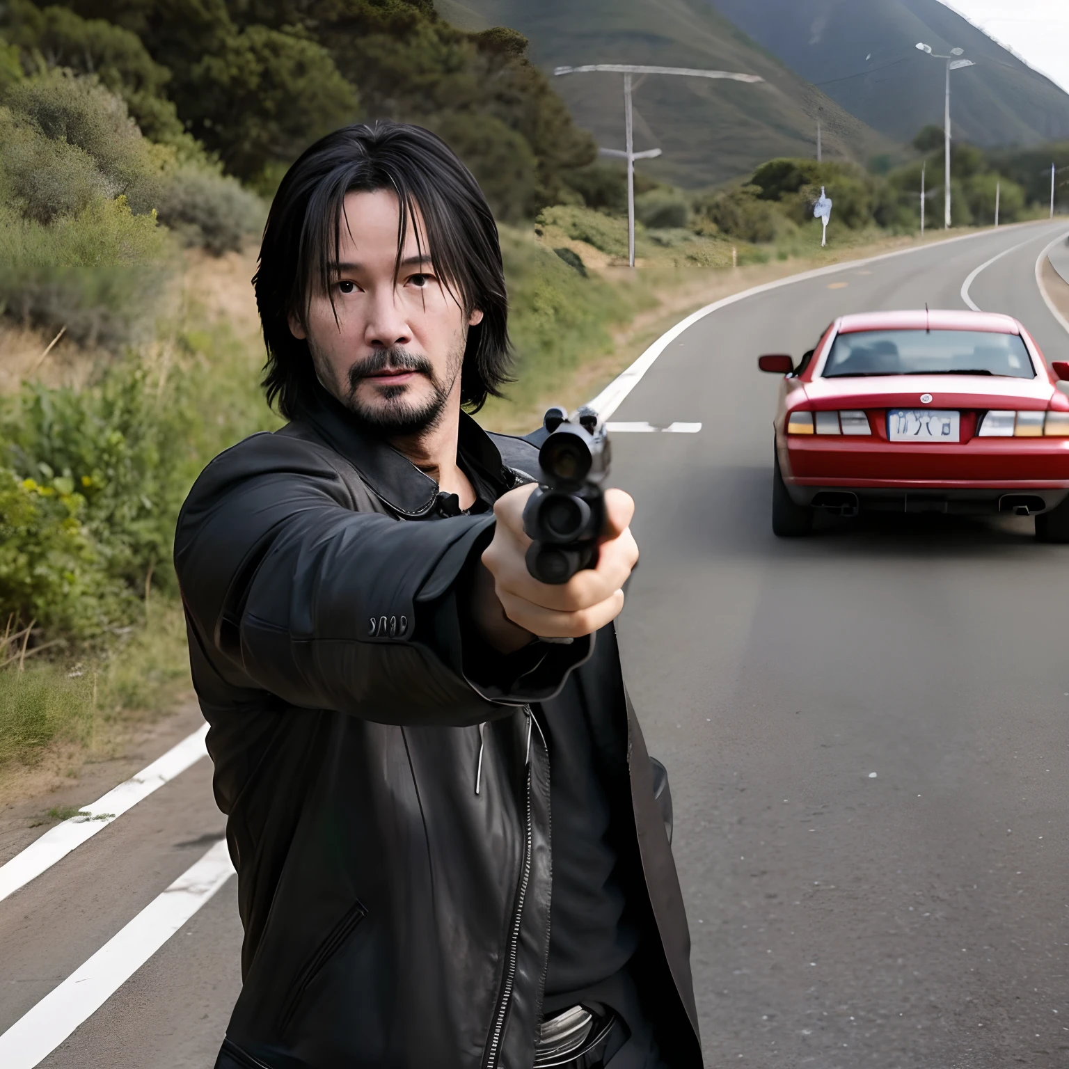 Keanu Reeves shoots and kills activist on the road