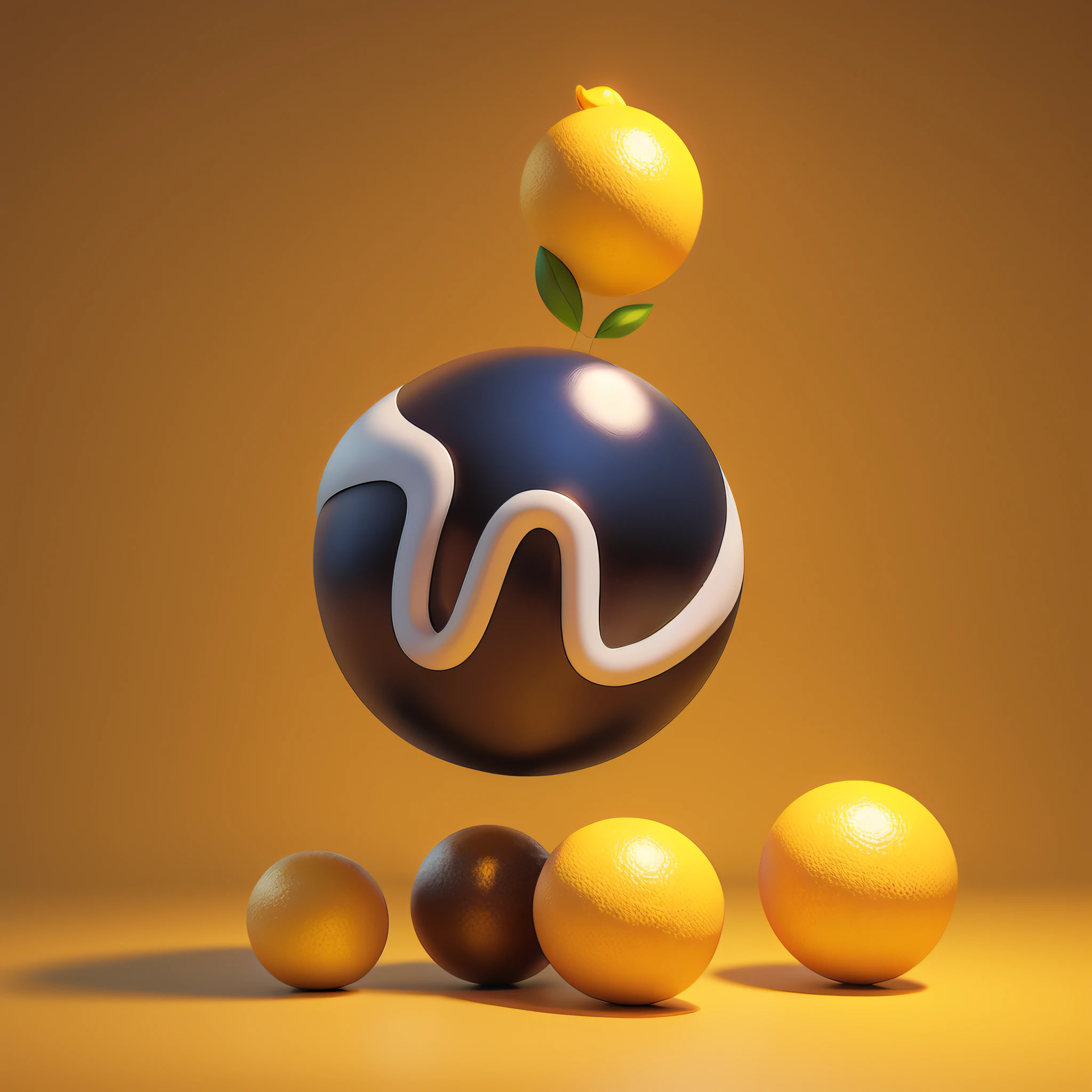 Childlike,lemons,adolable,3 d model,tmasterpiece