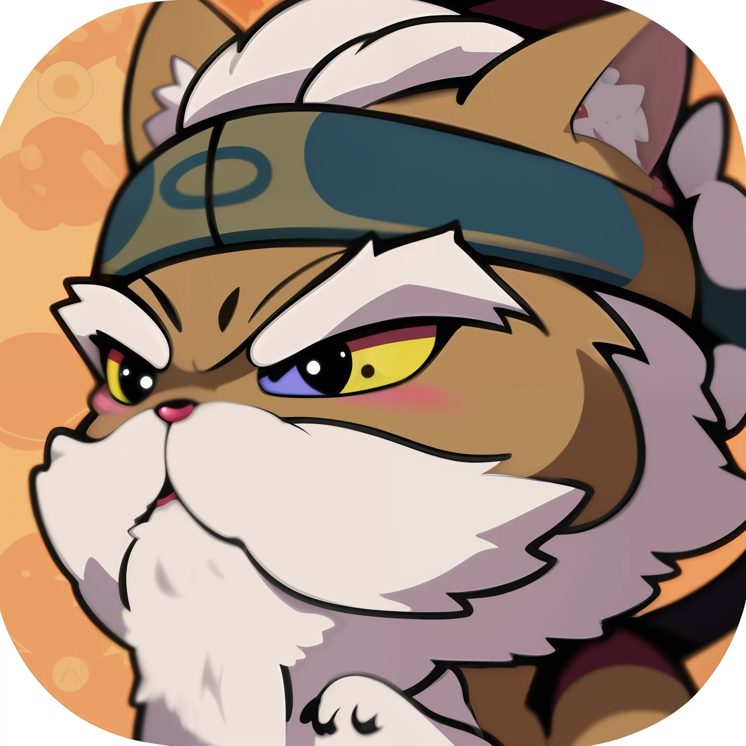 Cartoon cat with headband and baseball bat in hand, anthropomorphic cat ninja, tabaxi monk, Cat Warrior, onmyoji portrait, Samurai cat, ninja cat, roguish smirk, teemo, tabaxi, nefarious smirk, miko, naranbaatar ganbold, tabaxi :: rogue，Black hair, hair bobbles, wince, long eyelasher, solid circle eyes, Fake animal ears, Light smile,Square, Fang, surrealism, shadowing, anaglyph, stereograms, tachi-e, angle of view, Atmospheric perspective, 8K, Super detail, ccurate, Best quality, High details, hyper HD, Masterpiece, High quality, Best quality