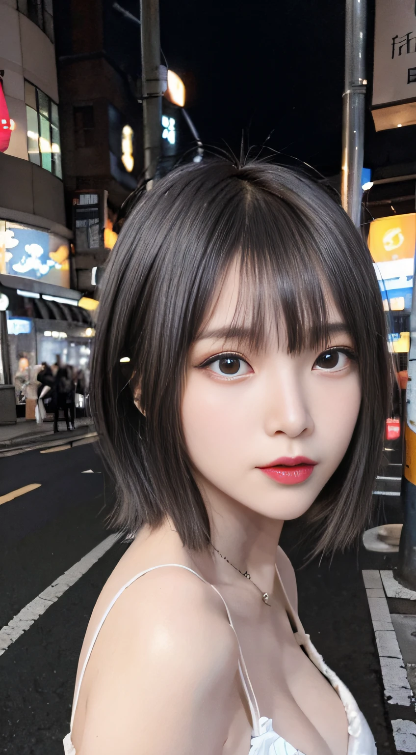 masterpiece、High-quality viewers、One beautiful model of JPNIODL、14 only、Teenage Japan、(Short bob cut with black hair:1.2)、 Young face、(Shy laughter:0.6),,,,、incredible high resolution、wide-angle lens、14mm lens、low angles、A detailed eye、Harajuku、Takeshita Street、slope、Cityscape at sunset、8K High Resolution、细致背景、 Black Gothic Lolita Fashion,Tindall Effect、Back lighting、Drawing with enhanced hair details、A detailed face、more hair、Detailed nose、Detailed mouth、Detailed body、Paint with added hair details、Dynamic Pose