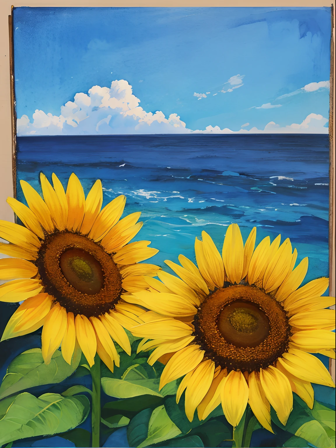 Sun flower, diagrams, watercolor paiting, Textured, graphic, sketching, sketching, masterpiece, top-quality