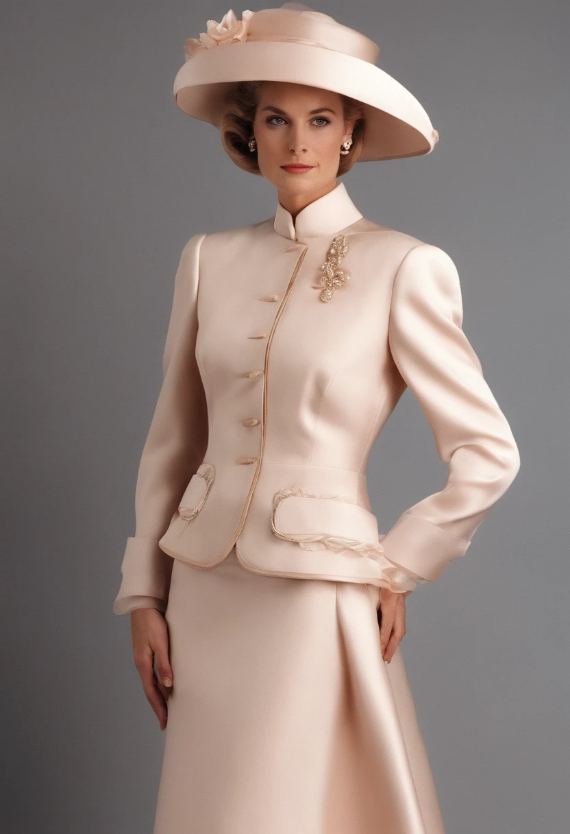 1980s style, Princess Grace's day dresses and skirt suits updated for the late 1980's with influences from Royal Ascot and Princess Diana's royal wardrobe