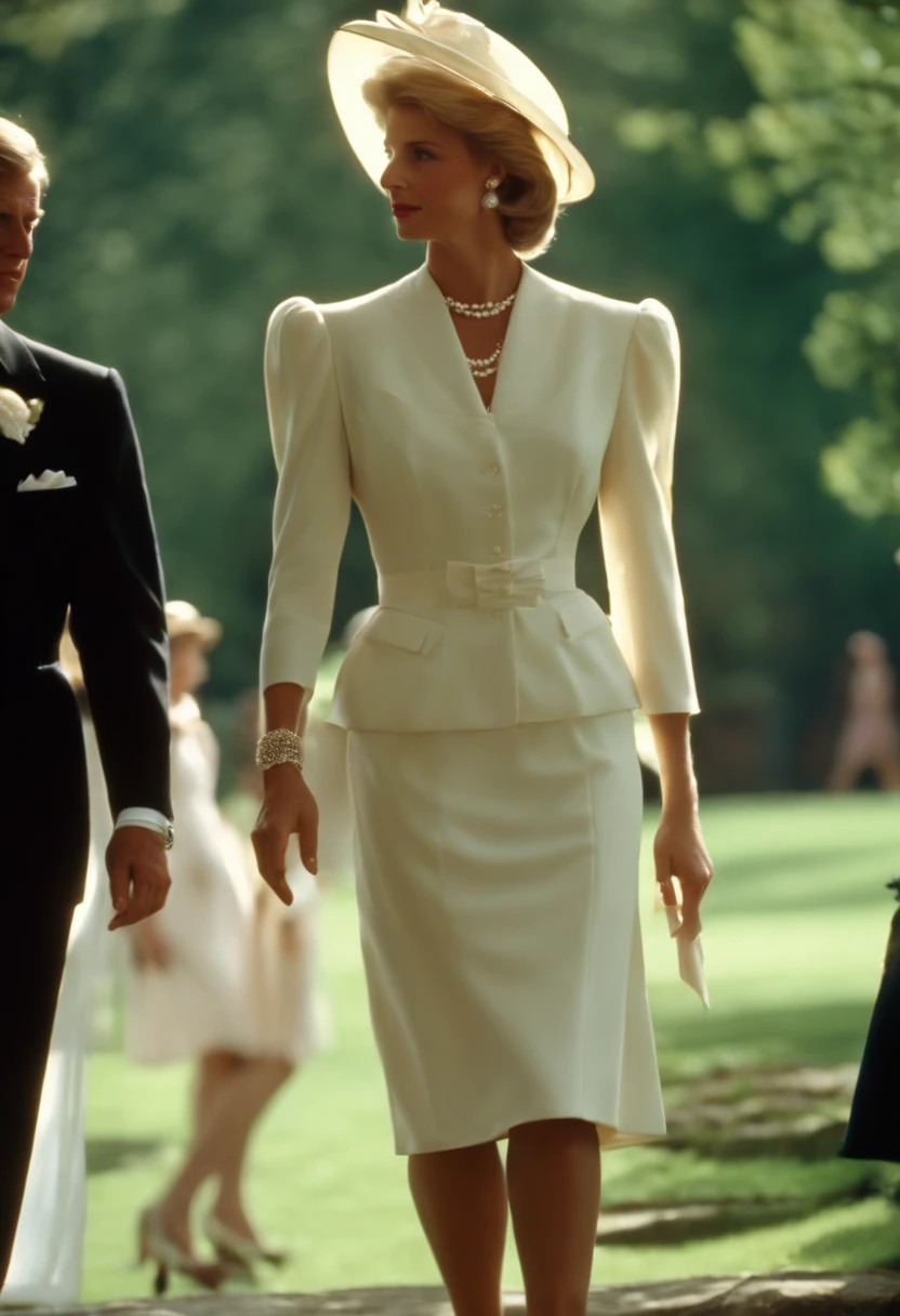 1980s style, Princess Grace's day dresses and skirt suits updated for the late 1980's with influences from Royal Ascot and Princess Diana's royal wardrobe