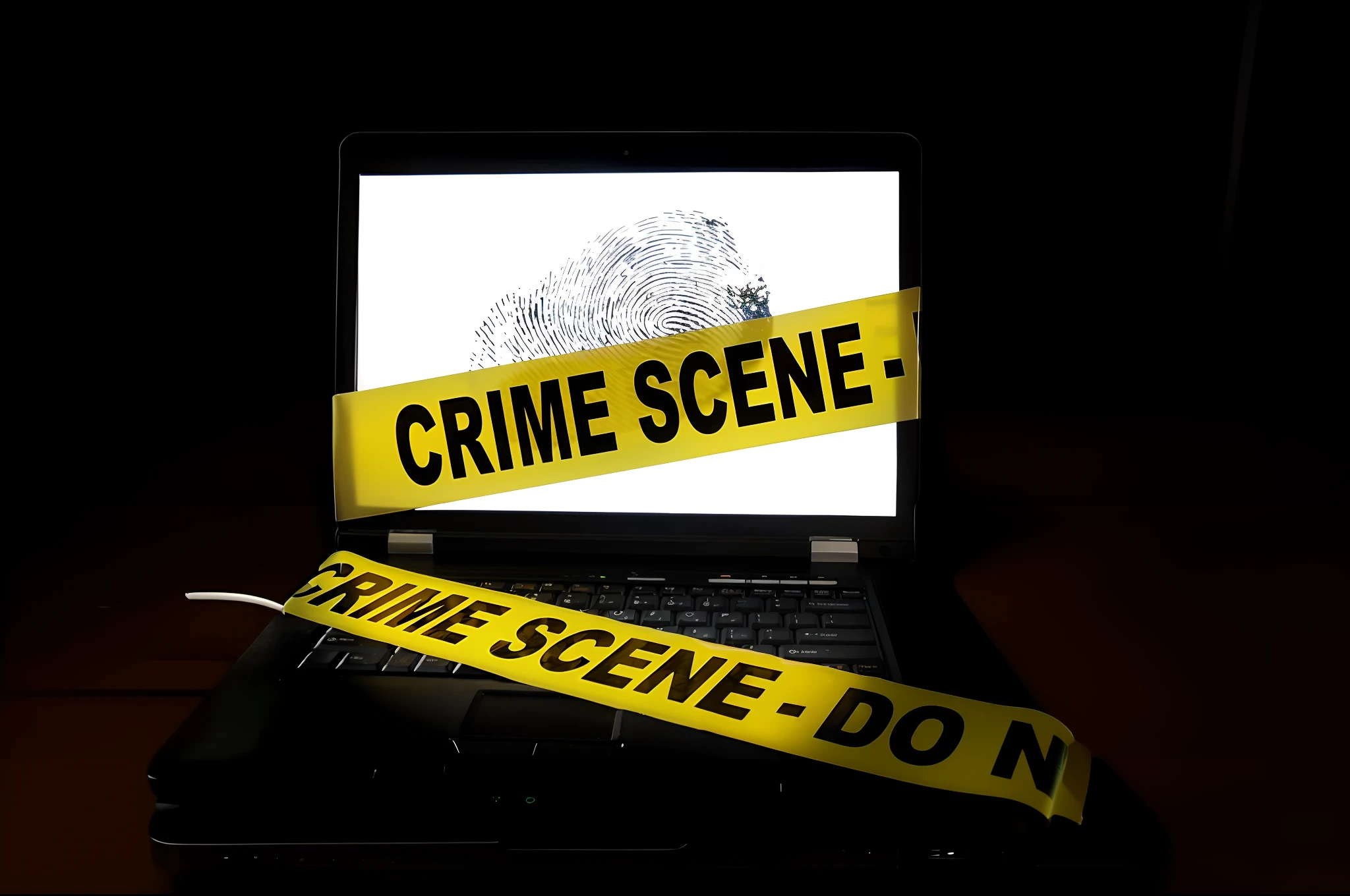 laptop on table light room