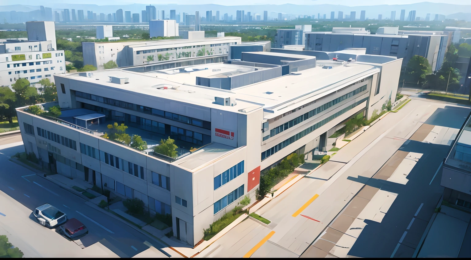 Hospital in a City in Future