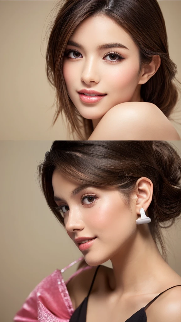 It needs to look absolutely real and authentic. A half-Japanese beauty popular among Japanese men in their 30s to 40s. She exudes a mix of charm and elegance, appealing to mature tastes. Her features are a harmonious blend of Japanese and other ethnic traits, making her both sophisticated and attractive. She's dressed in a stylish, yet approachable manner, with an air of confidence and grace. The setting is tasteful and refined, highlighting her allure and the preferences of her admirers in this age group.Highly detailed, High resolution 16k. Skin texture must be natural, With such detail that pores can be finely identified. Skin should look healthy, In a uniform tone. Use natural light and color. pink lips, slightly upturned nose, long eyelashes. She stands stylishly like a model and is overflowing with confidence in her style.