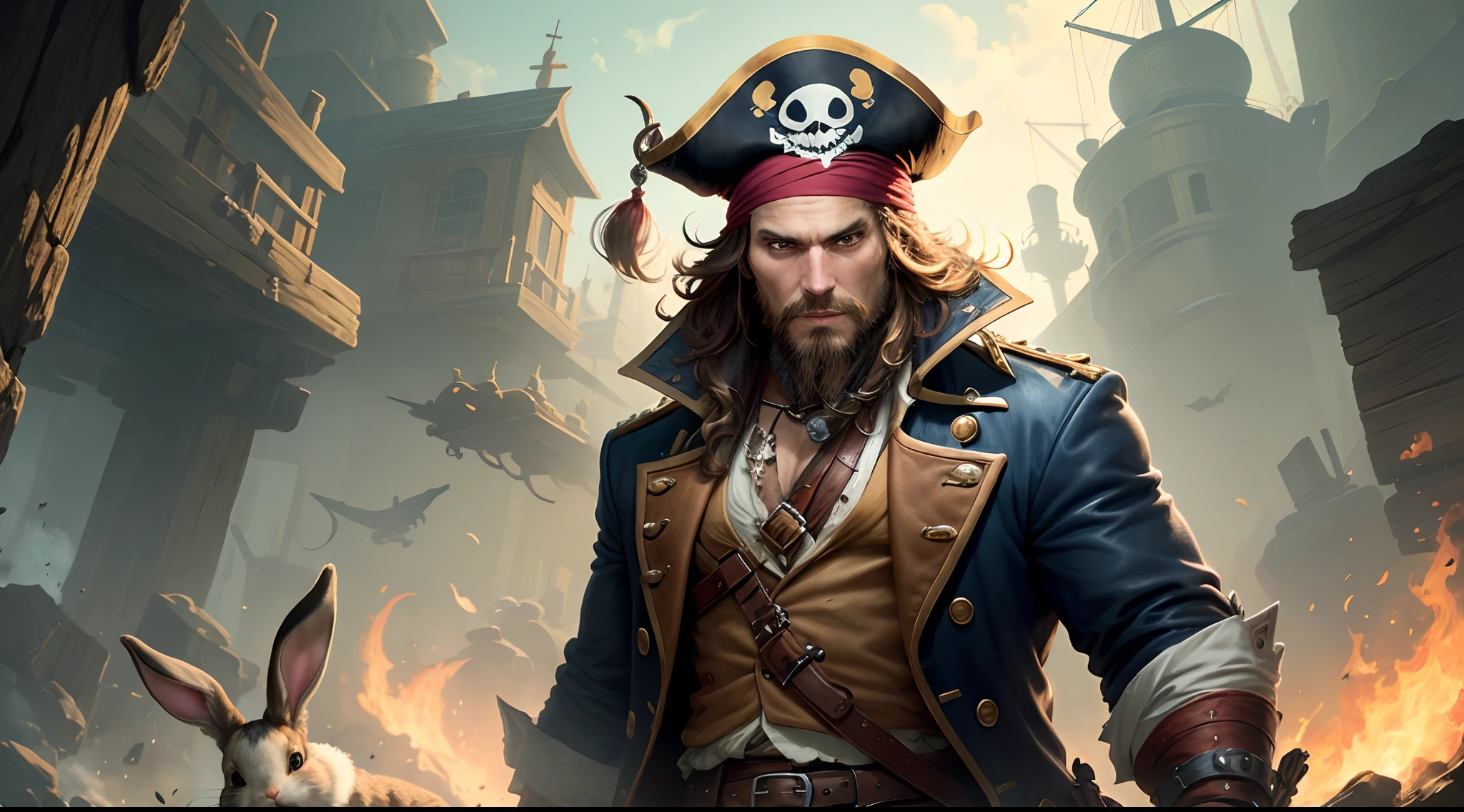 full body potrait of a photorealistic beautiful man, (aboard a pirate ship:1.50), intense coloration fantasy, light hair, a stunning realistic photograph , random coloured hair, (multiple men pirates dancing together:1.3), random colour eyes, full body, cover, hyperdetailed painting, luminism, octane render, Bar lighting, complex, 8k resolution concept art portrait by Martina Fa
kov� and Prywinko Art, Artgerm, WLOP, Alphonse Mucha, Tony Taka, fractal isometrics details, photorealistic face, hyperrealistic cover photo awesome full color, hand drawn, bright, gritty, realistic color scheme, davinci, intricate, high definition cinematic, mix of bold dark lines and loose lines, bold lines, on paper , real life human