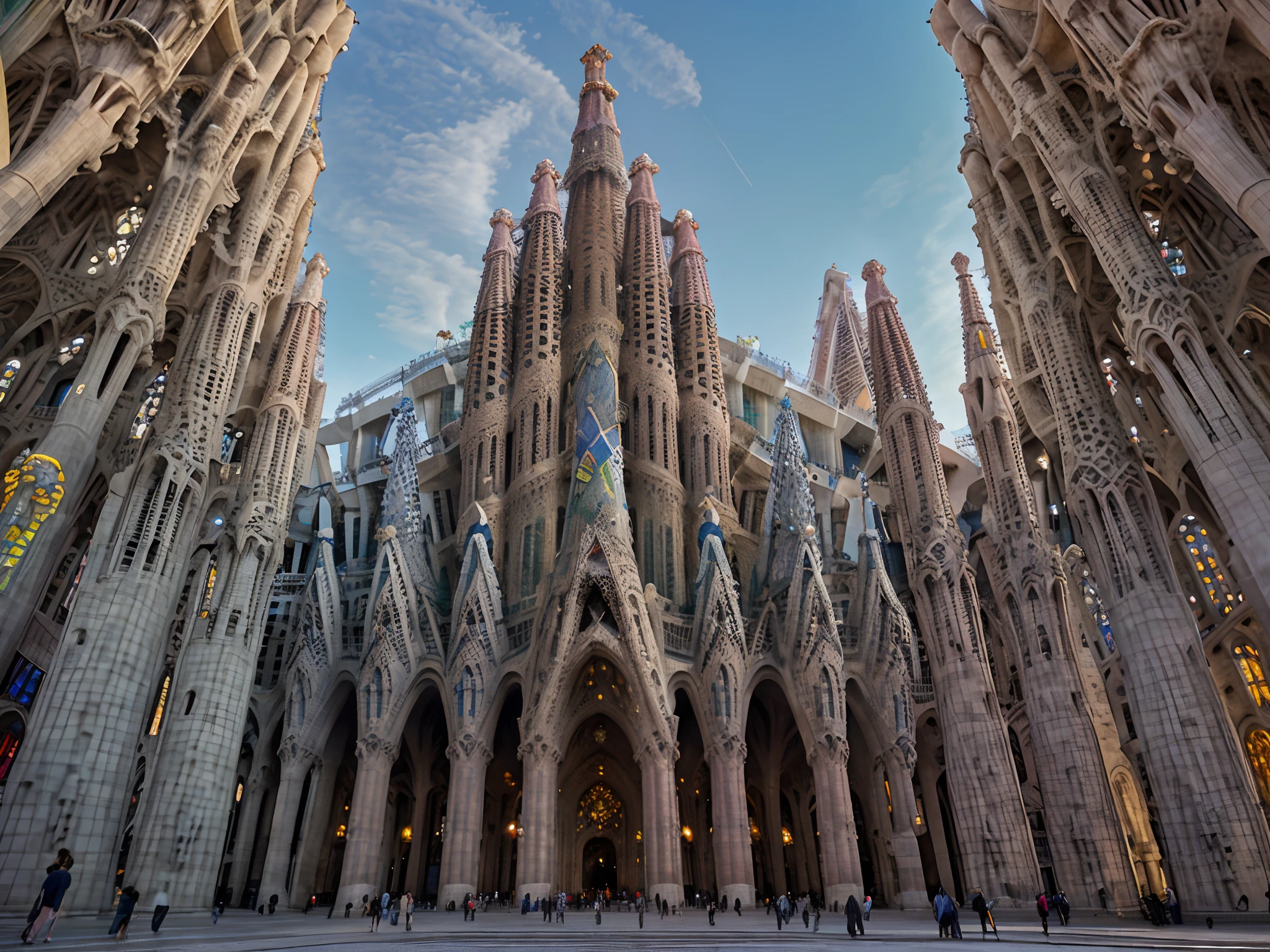 Barcelona, Spain: The Sagrada Familia and a mix of modernist and Gothic architecture shape this vibrant skyline along the Mediterranean.
