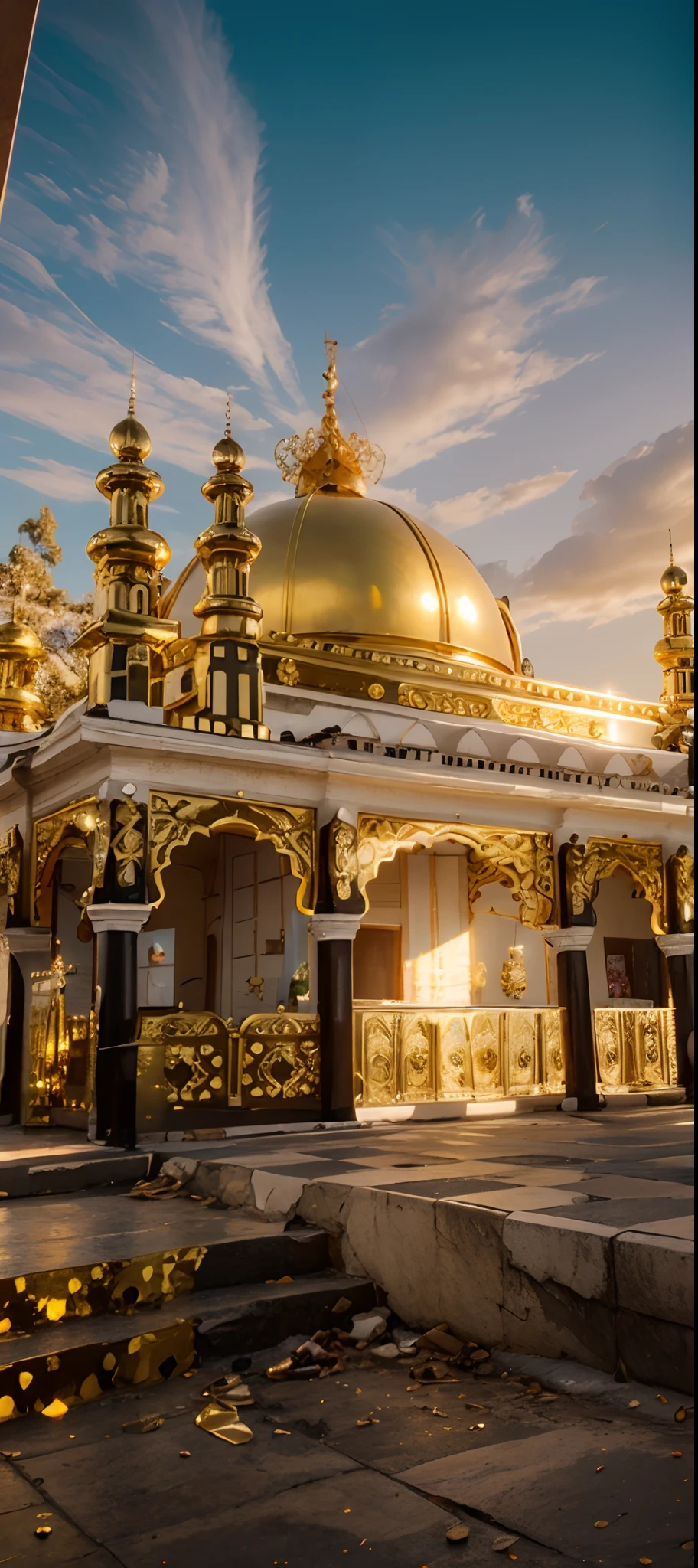 All real image but background change beautiful background gold all item gold ultra 4K HD realistic image