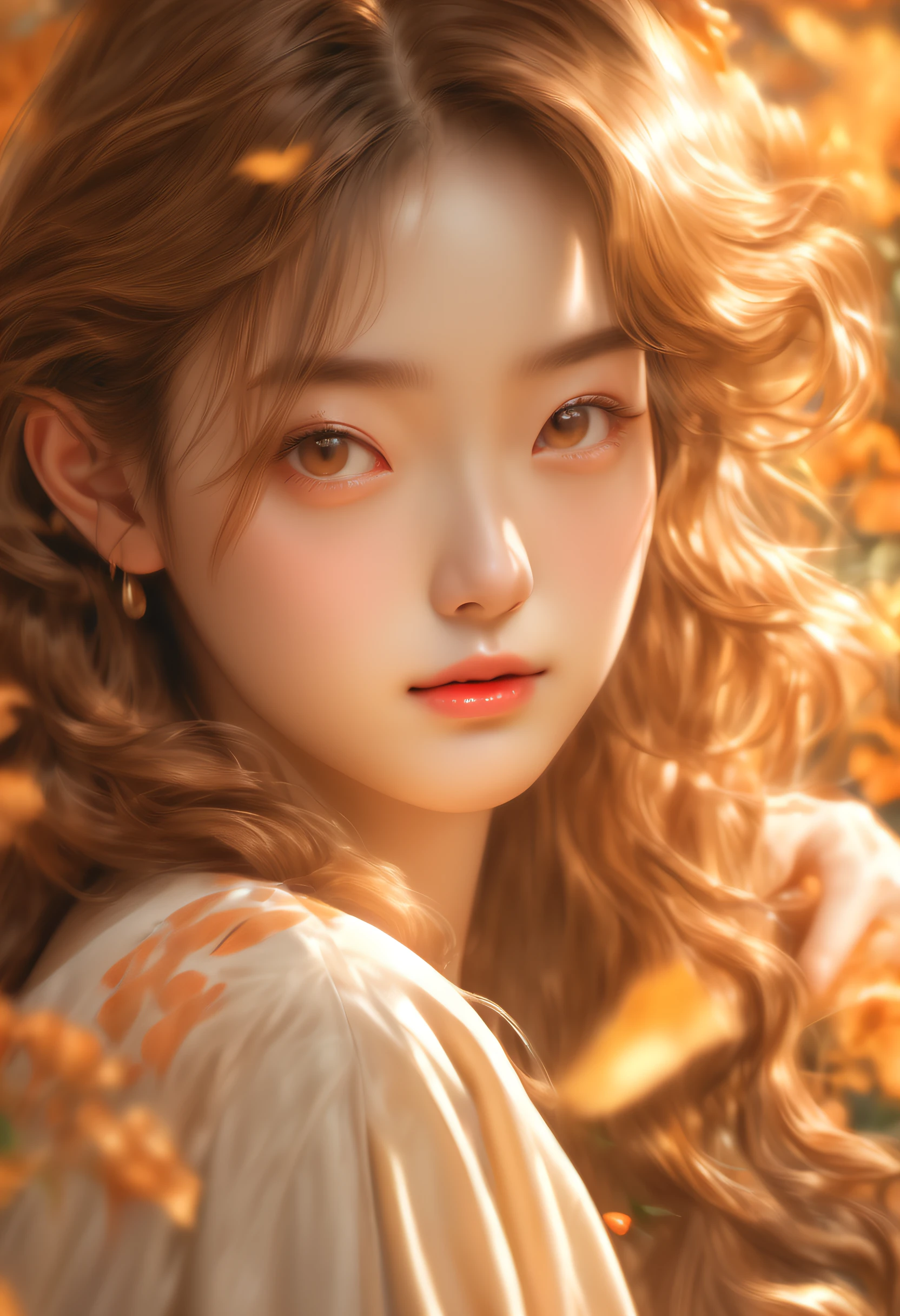 (best quality,4k,8k,highres,masterpiece:1.2),ultra-detailed,(realistic,photorealistic,photo-realistic:1.37),manga girl of the week, dreamy and romantic compositions, vray, everyday life, warm tones, dappled brushwork, colorful cartoon, dark orange and dark beige, Gentle style, Hand-drawn style, illustration, 超高分辨率, Rich in details