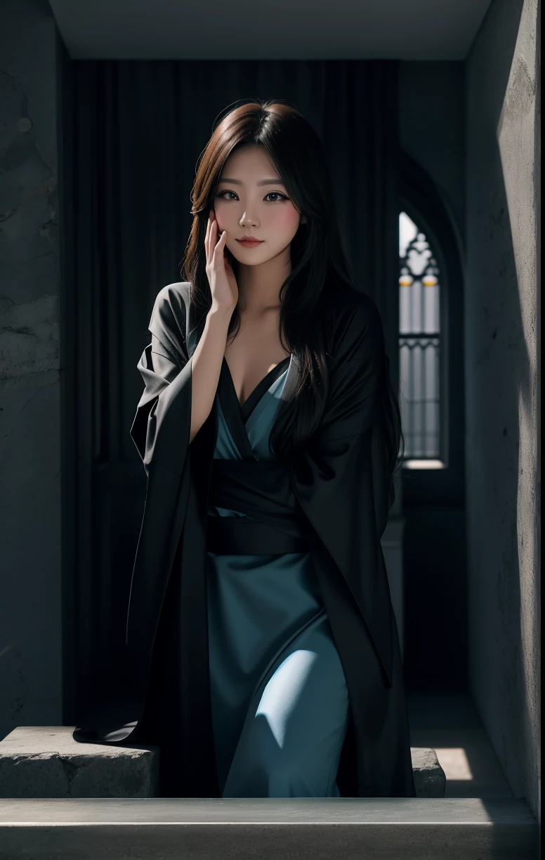 add more windows and wall in the background