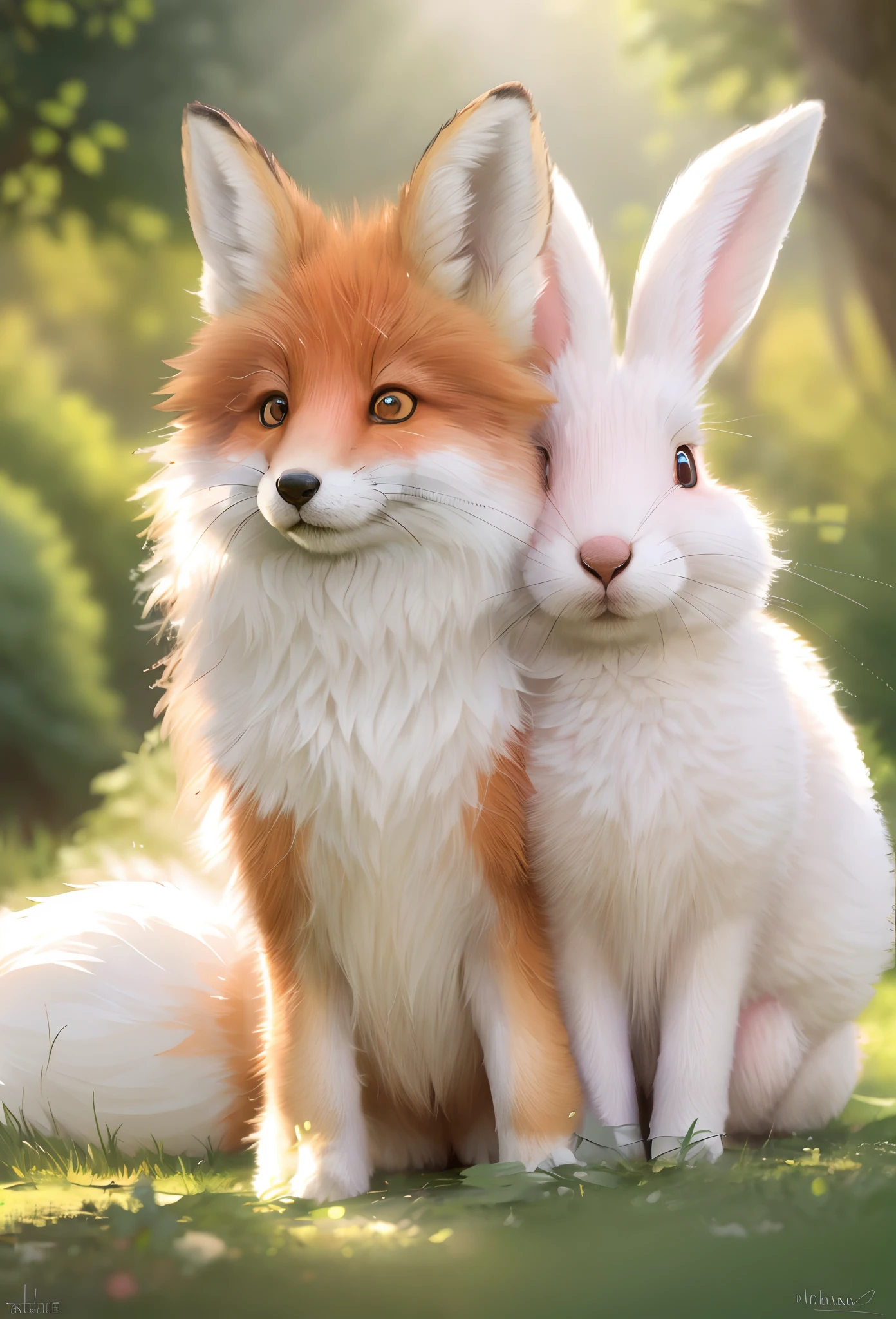 Fluffy fox tail