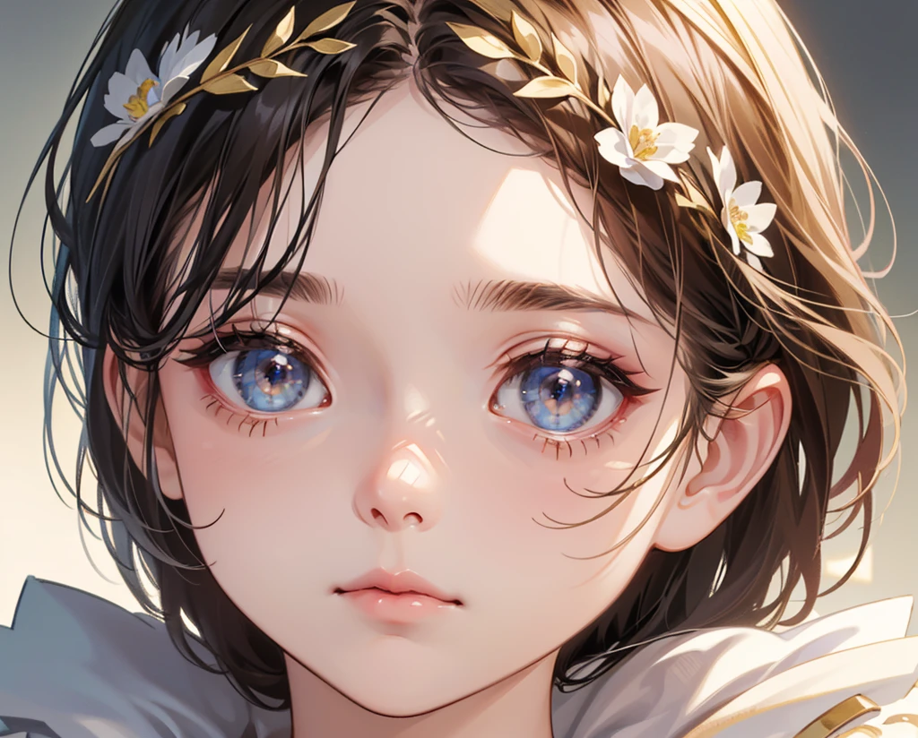 (extremely delicate and beautiful:1.2), 8K ,(Masterpiece:1.0),(Best_Quality:1.0), 1girl, complex details, enlarged textures, complex details, Finely detailed eyes and detailed face, intricate details, (closed mouth), Perfect eyes, Equal Eyes, (a goddess), the perfect body, Extremely detailed, (child)